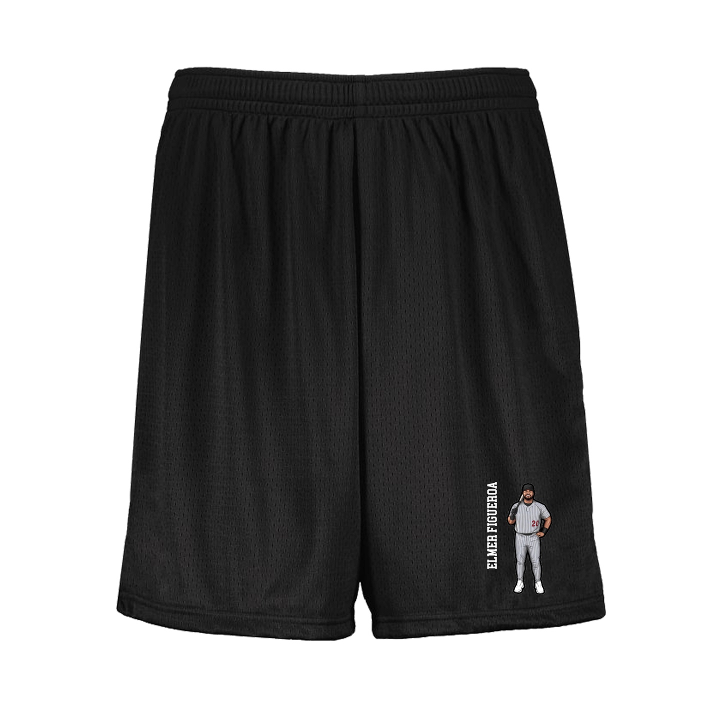 Shorts — Name Vertical in Black
