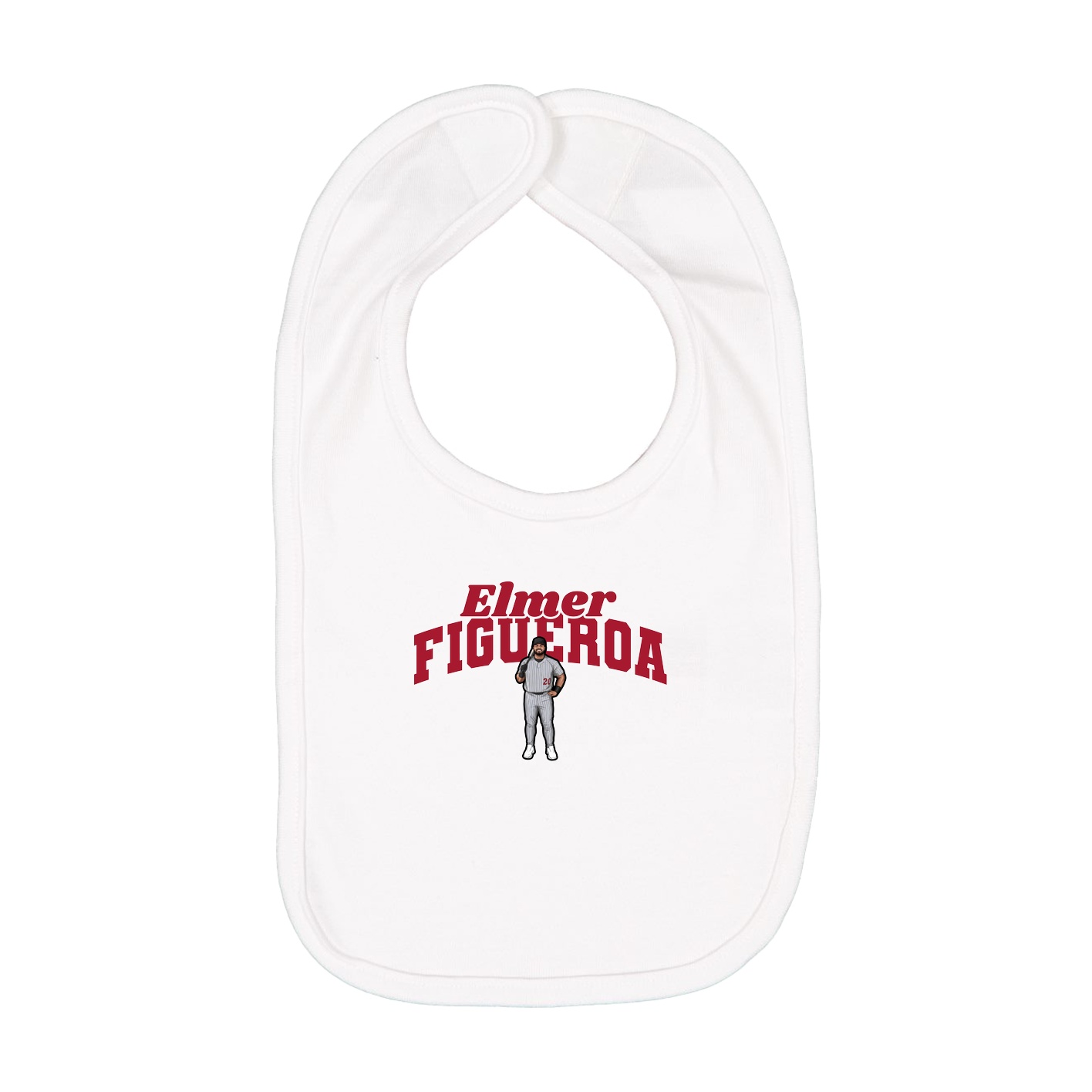 Infant Bib — Signature Arch in White