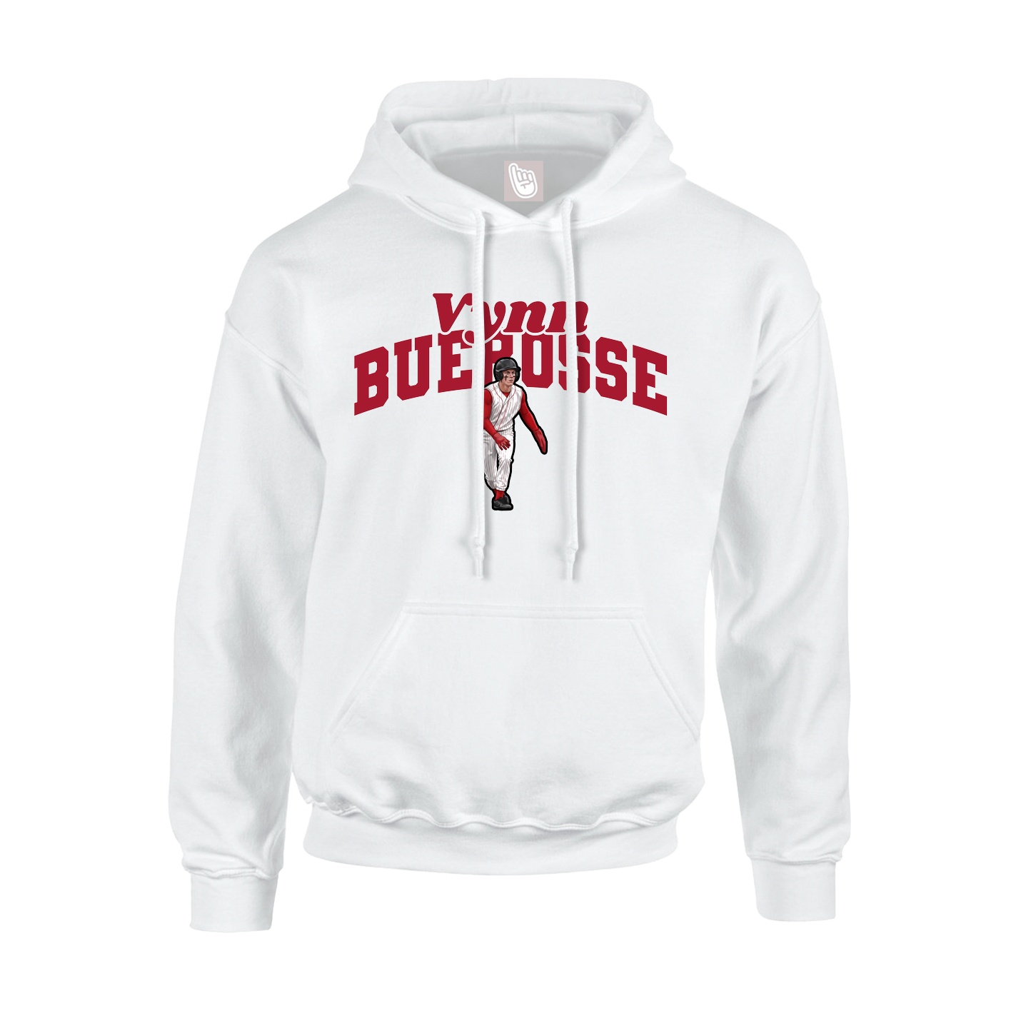 Hoodie — Signature Arch in White