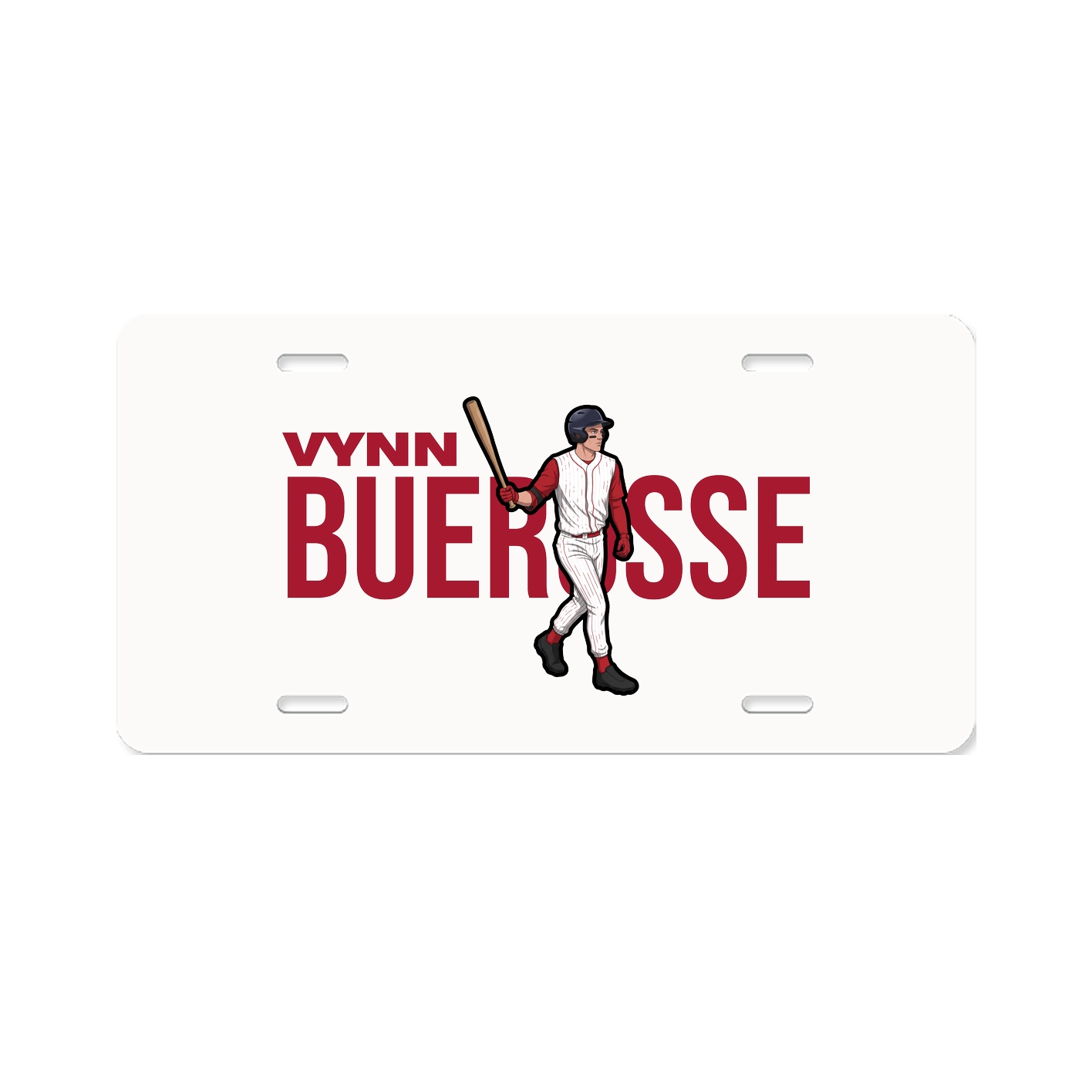 License Plate — Player Name in Classic