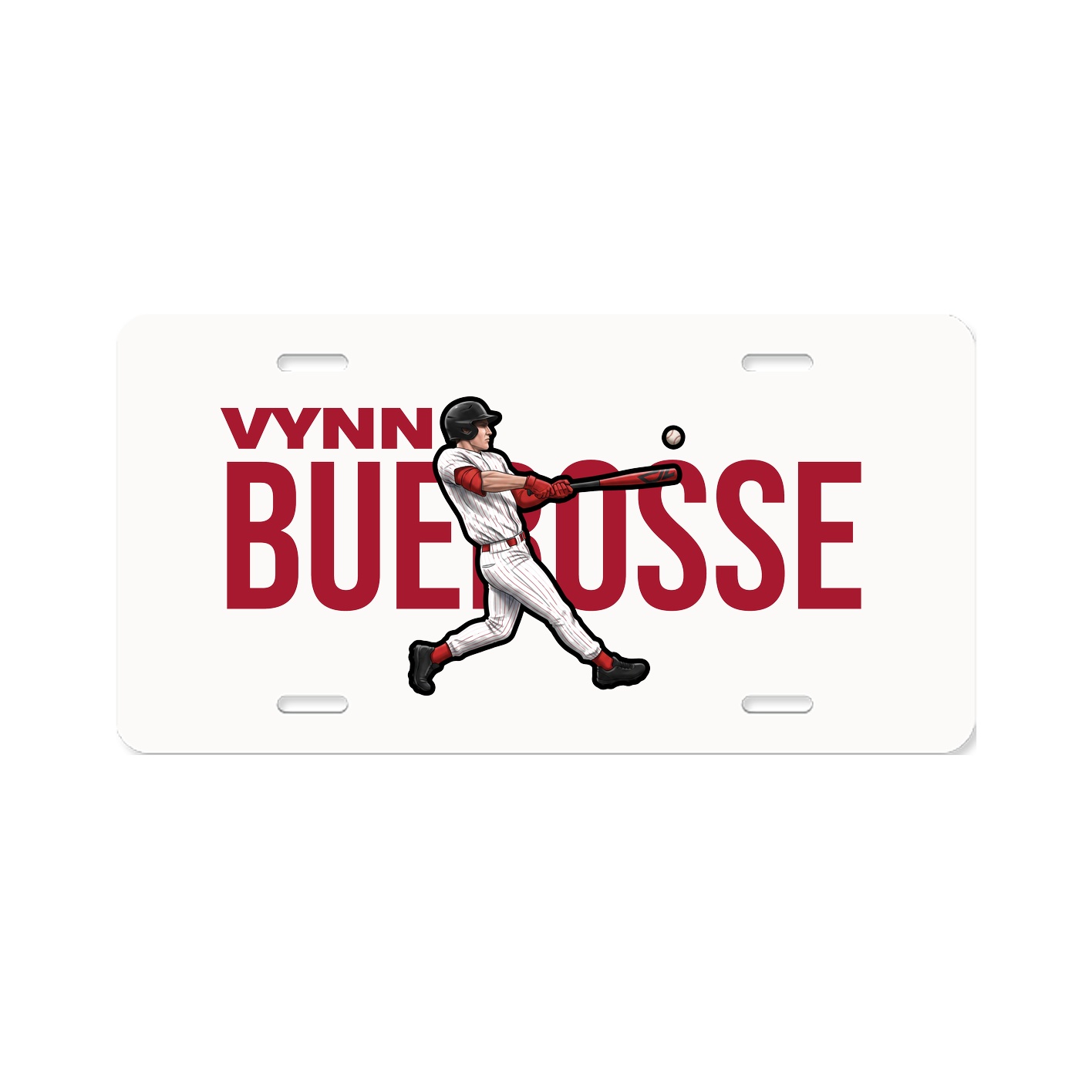 License Plate — Player Name in Classic