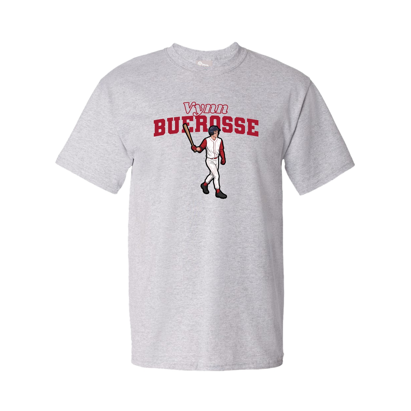 Youth Tee — Name Arch in Grey