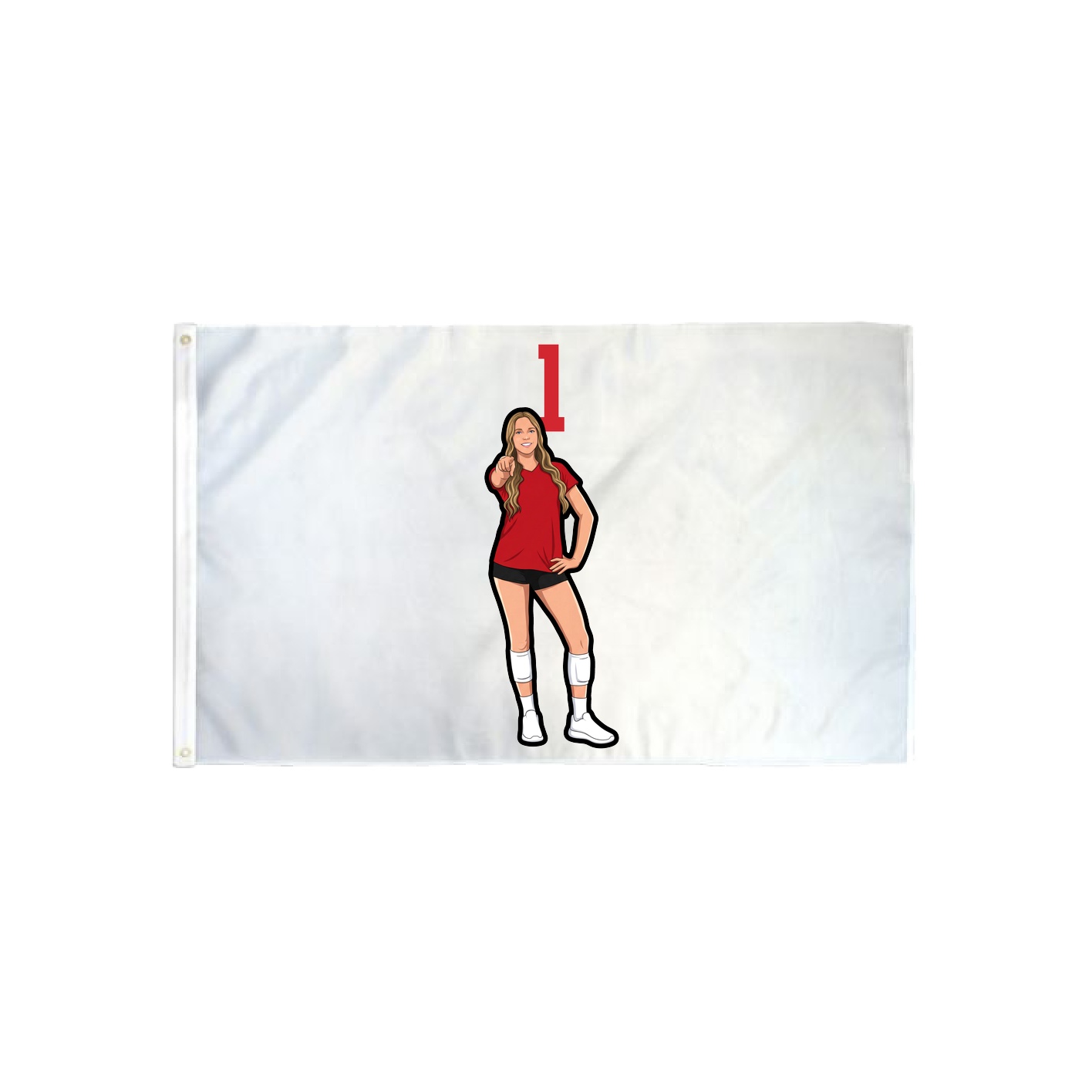 3x5 Flag — Number Top in Classic