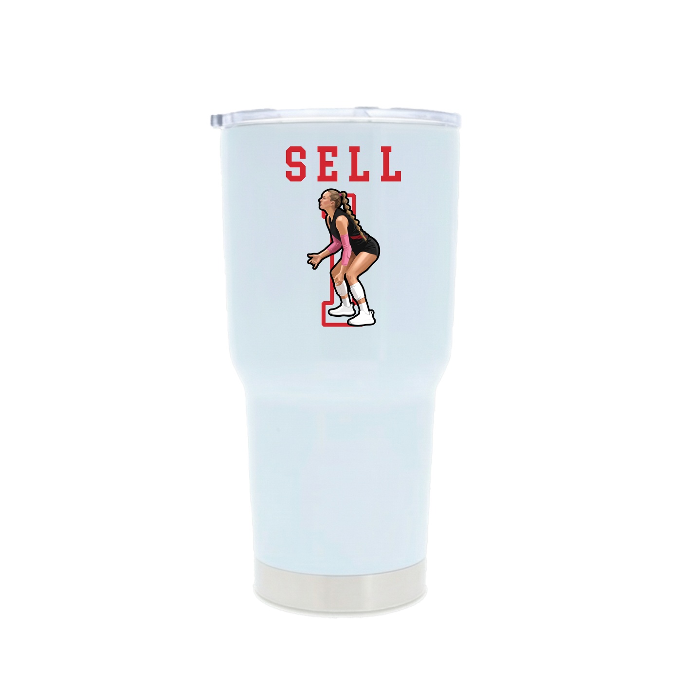 30oz Stainless Steel Tumbler — Shirsey in White