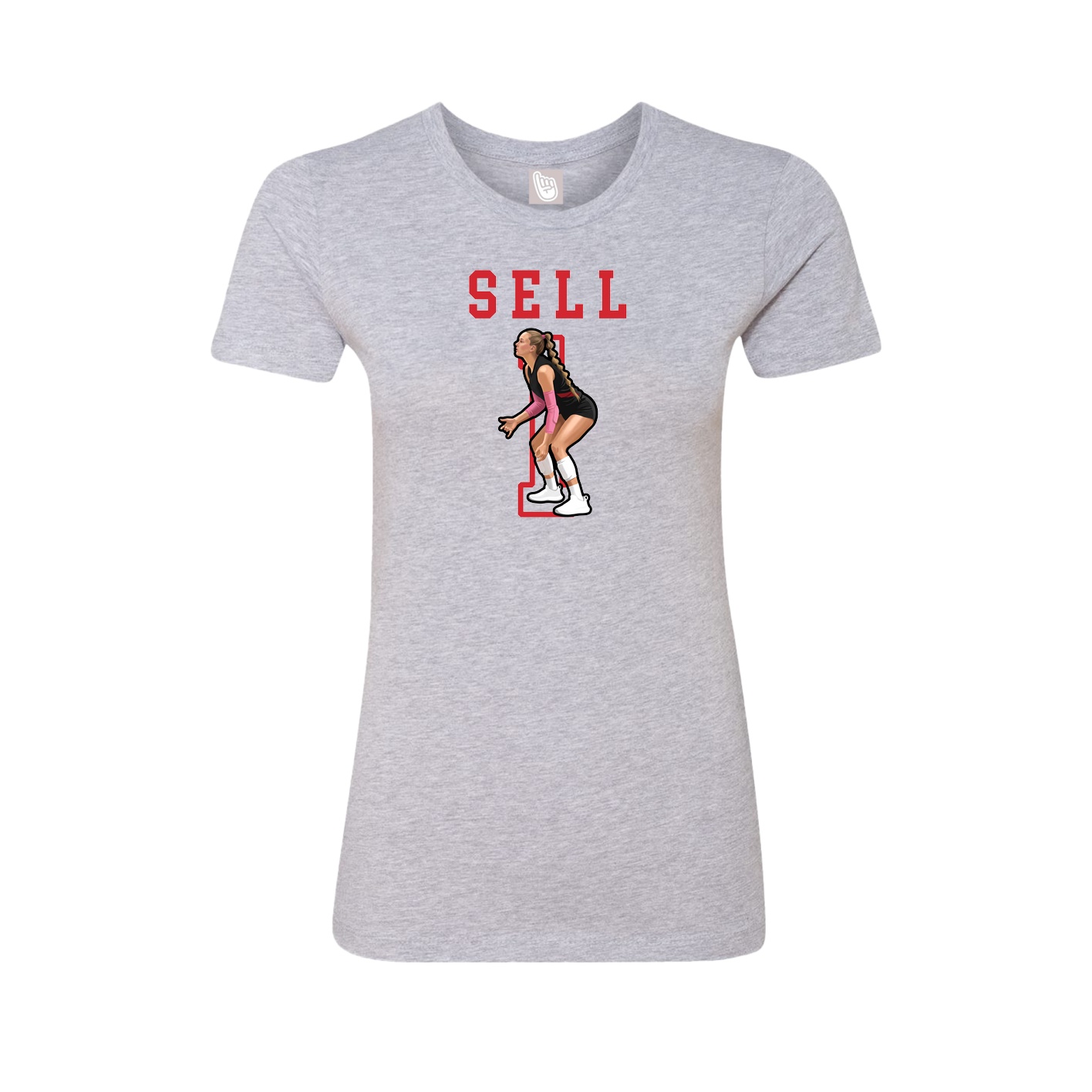 Fitted Women's Tee — Shirsey in Grey