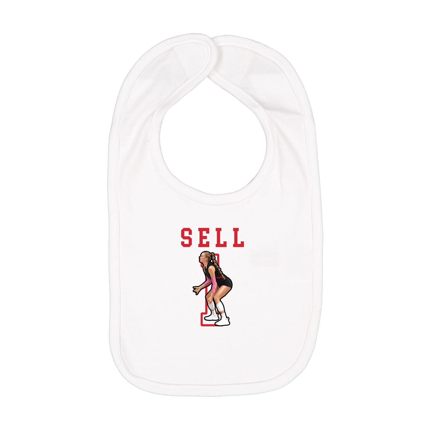 Infant Bib — Shirsey in White