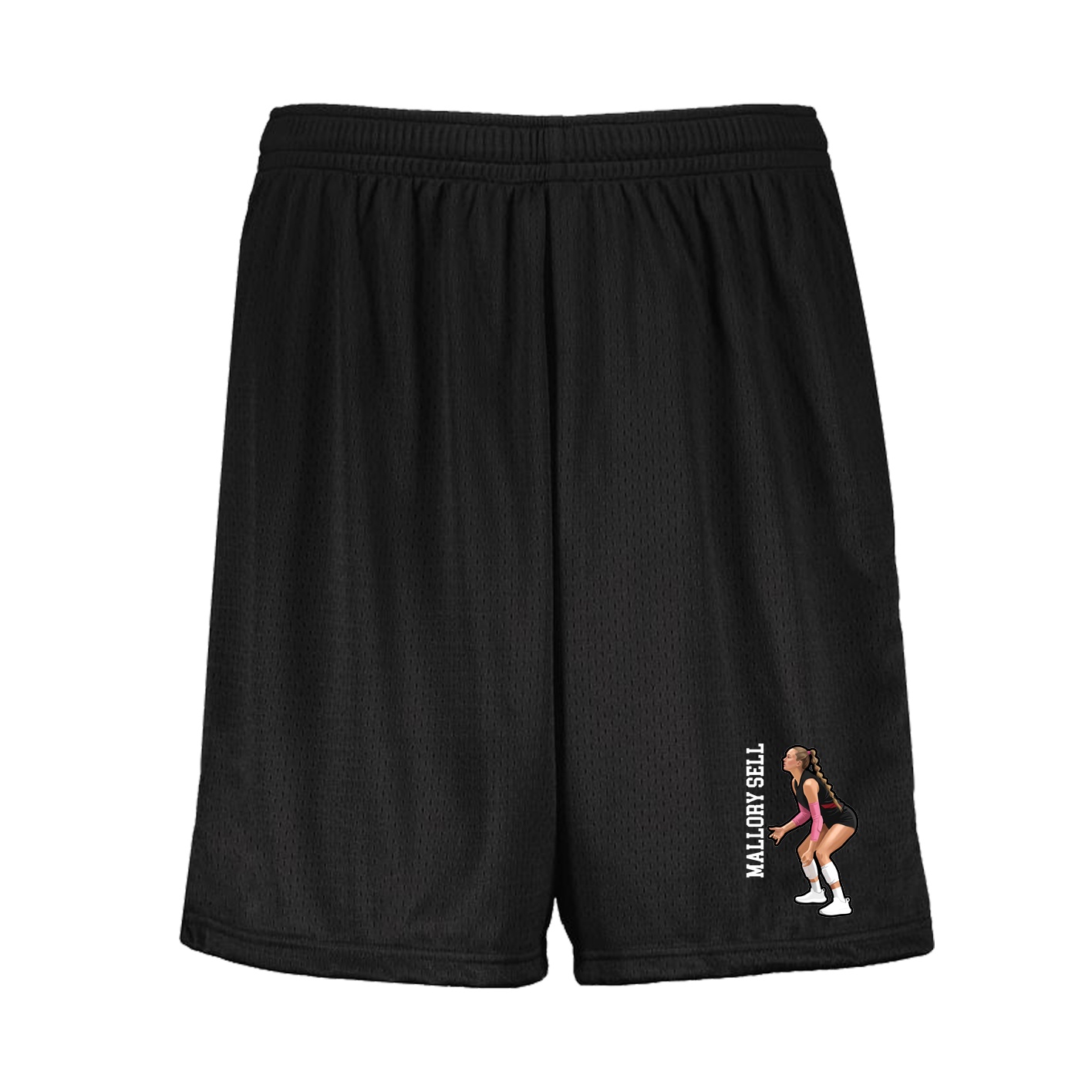 Shorts — Name Vertical in Black