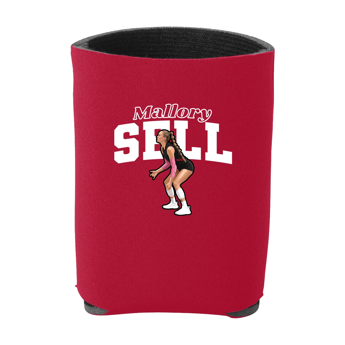 Can Holder — Name Arch in Red