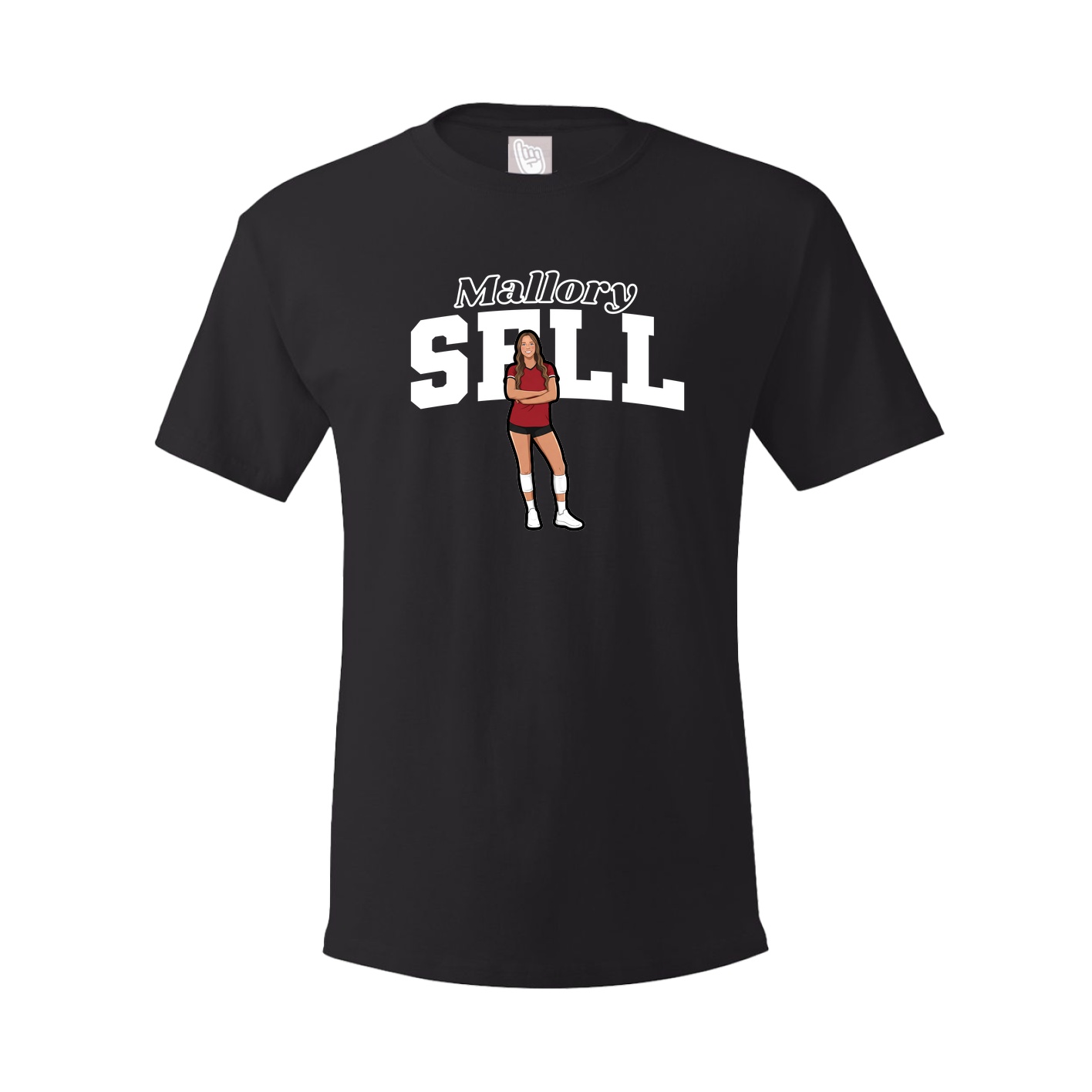 Youth Tee — Name Arch in Black