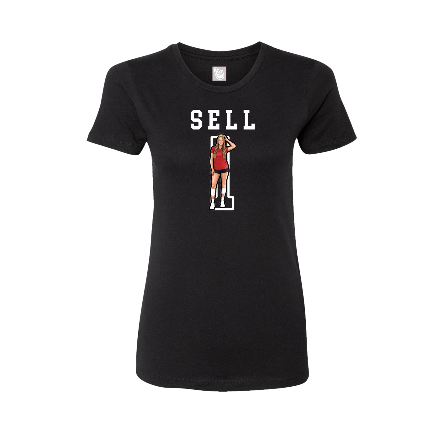 Fitted Women's Tee — Shirsey in Black