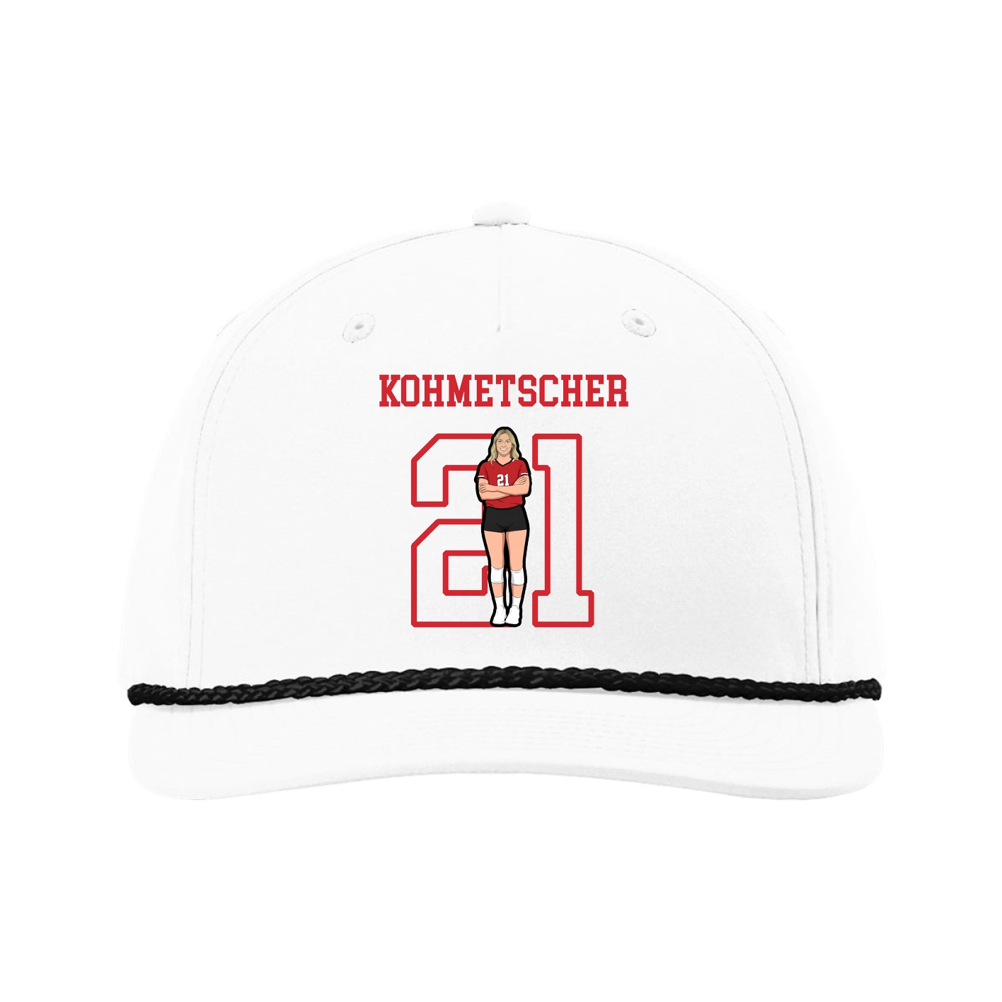 Five-Panel Classic Rope Cap — Shirsey in White