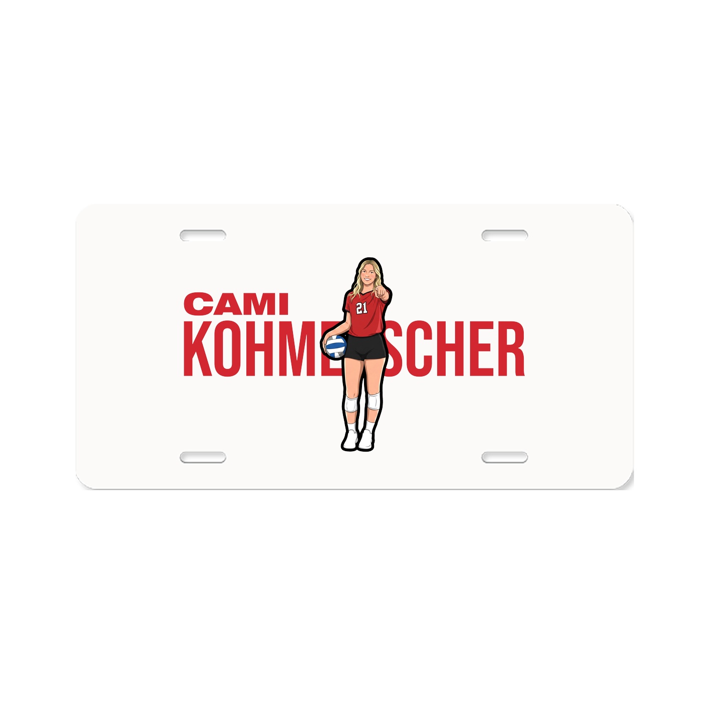 License Plate — Player Name in Classic