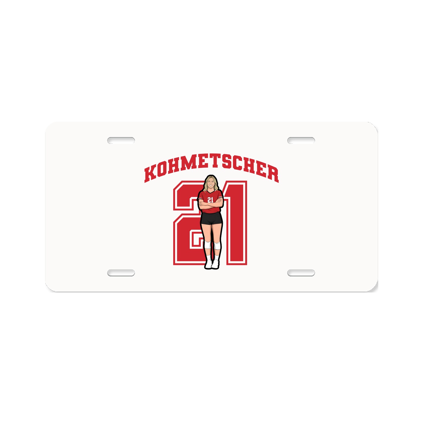 License Plate — Number in Classic
