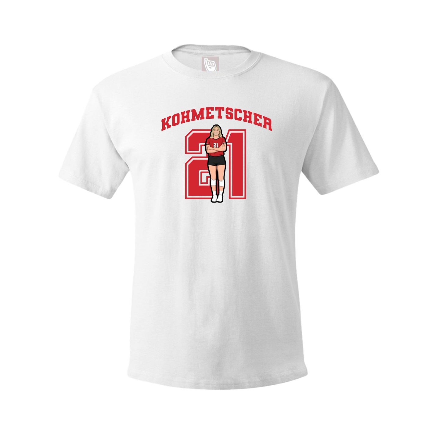 Tee — Number in White