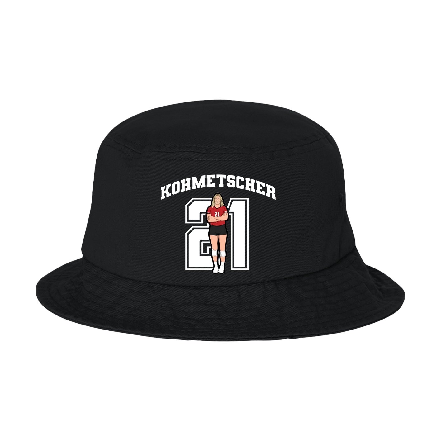 Bucket Cap — Number in Black