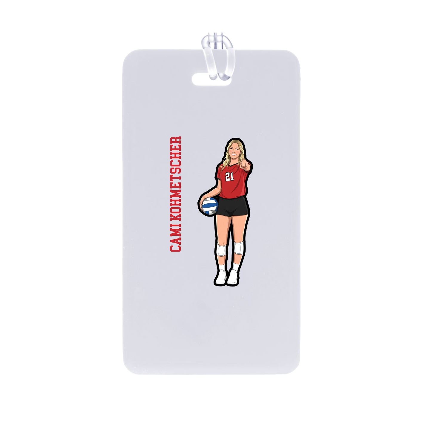 Bag Tag — Name Vertical in Classic