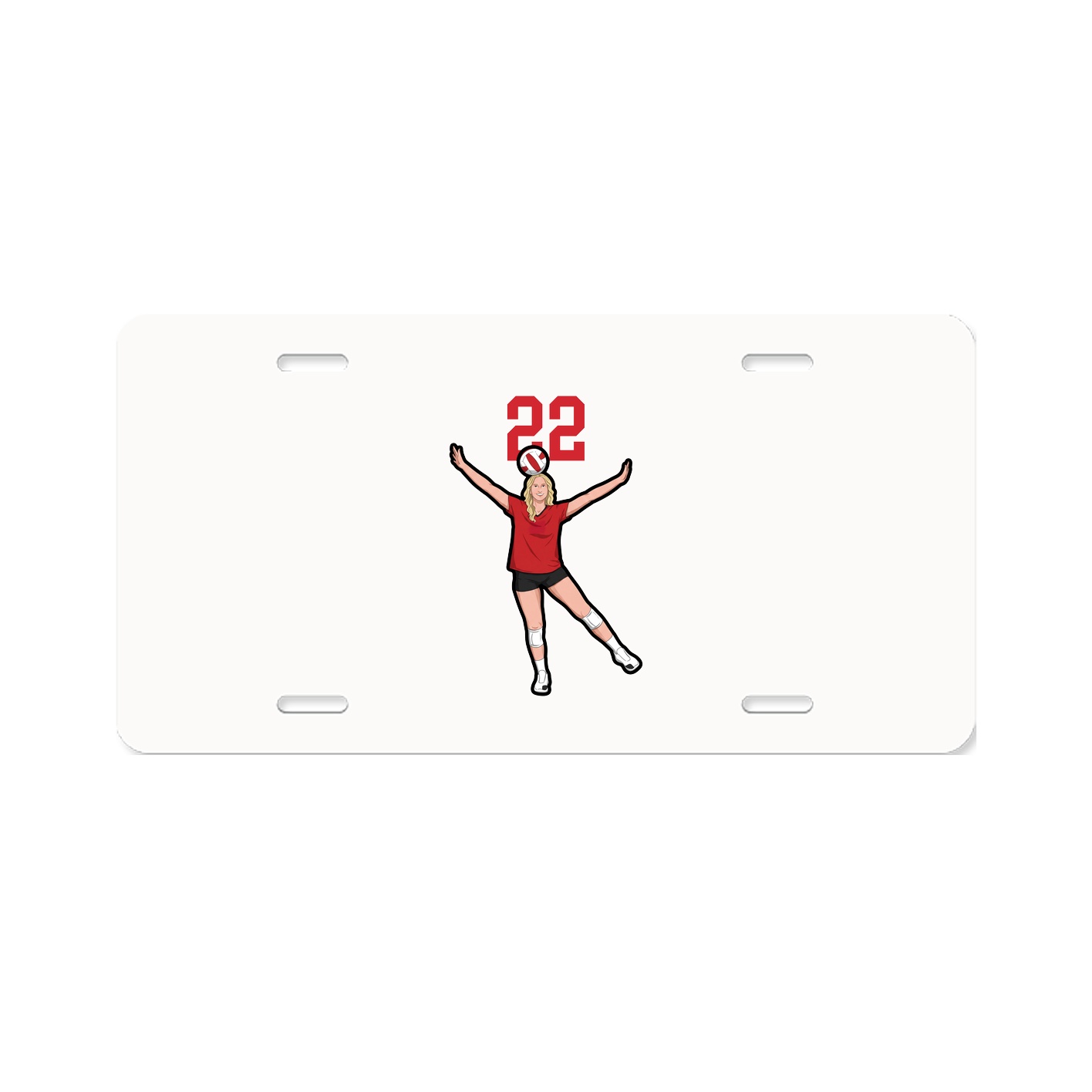 License Plate — Number Top in Classic