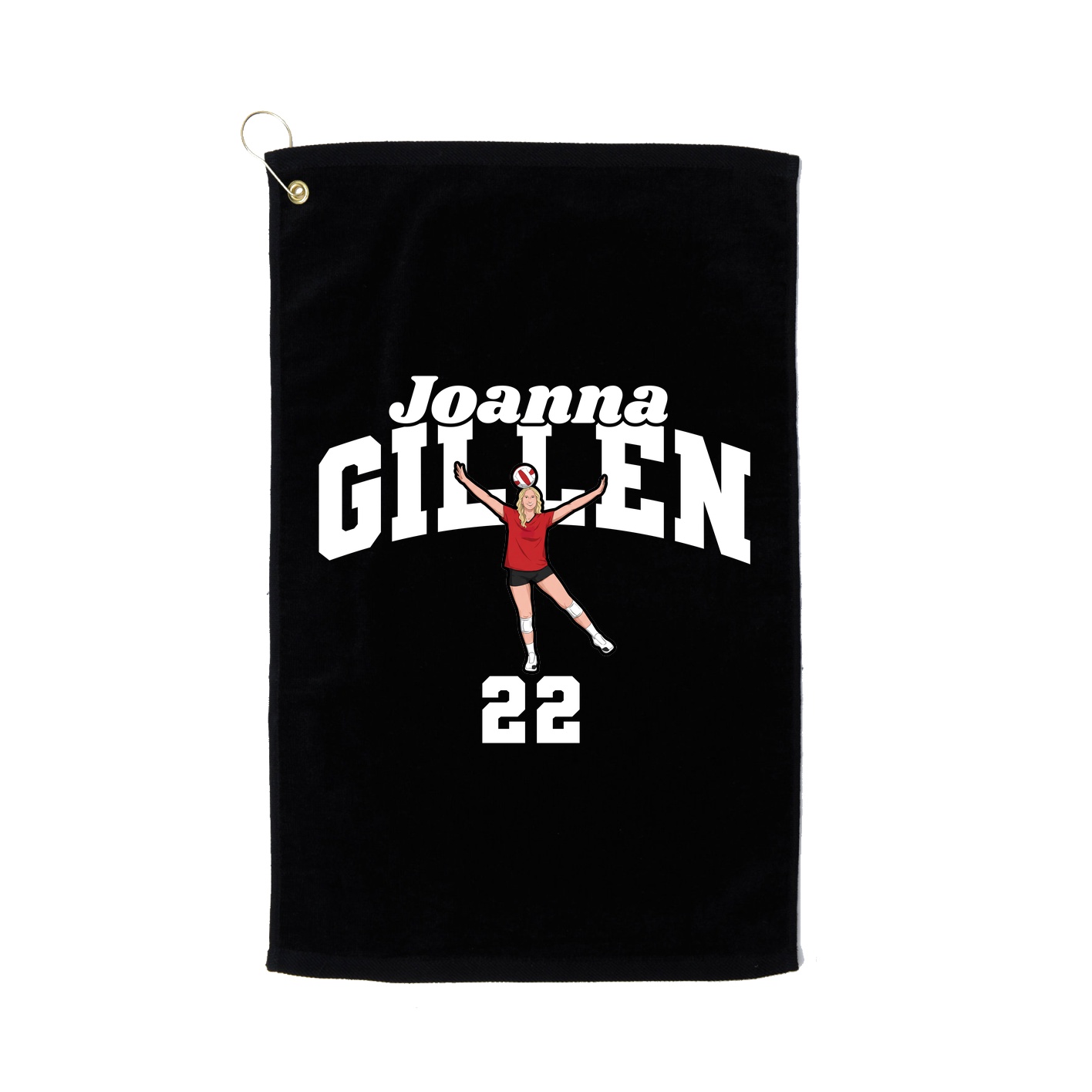 Golf Towel — Signature Arch in Black