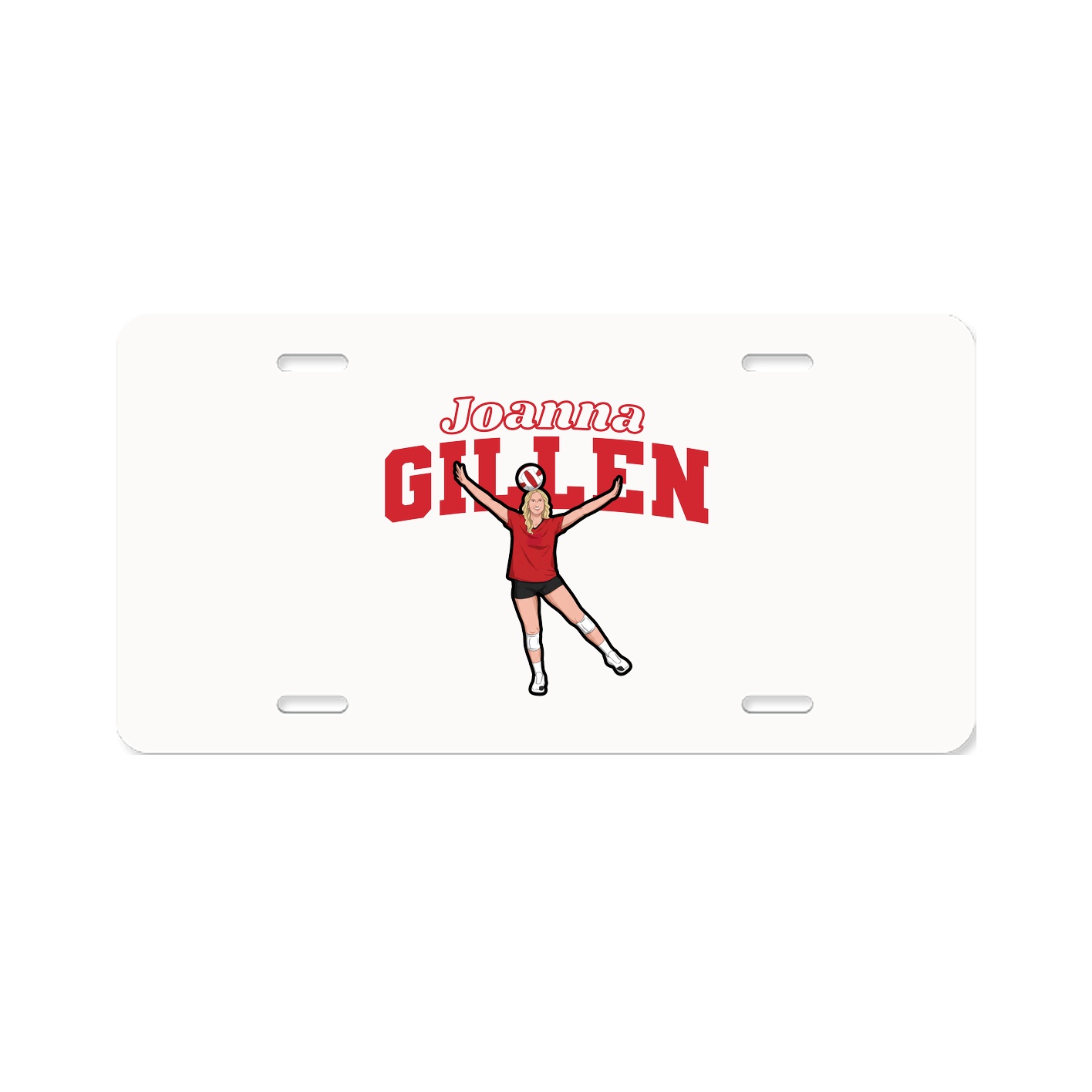 License Plate — Name Arch in Classic