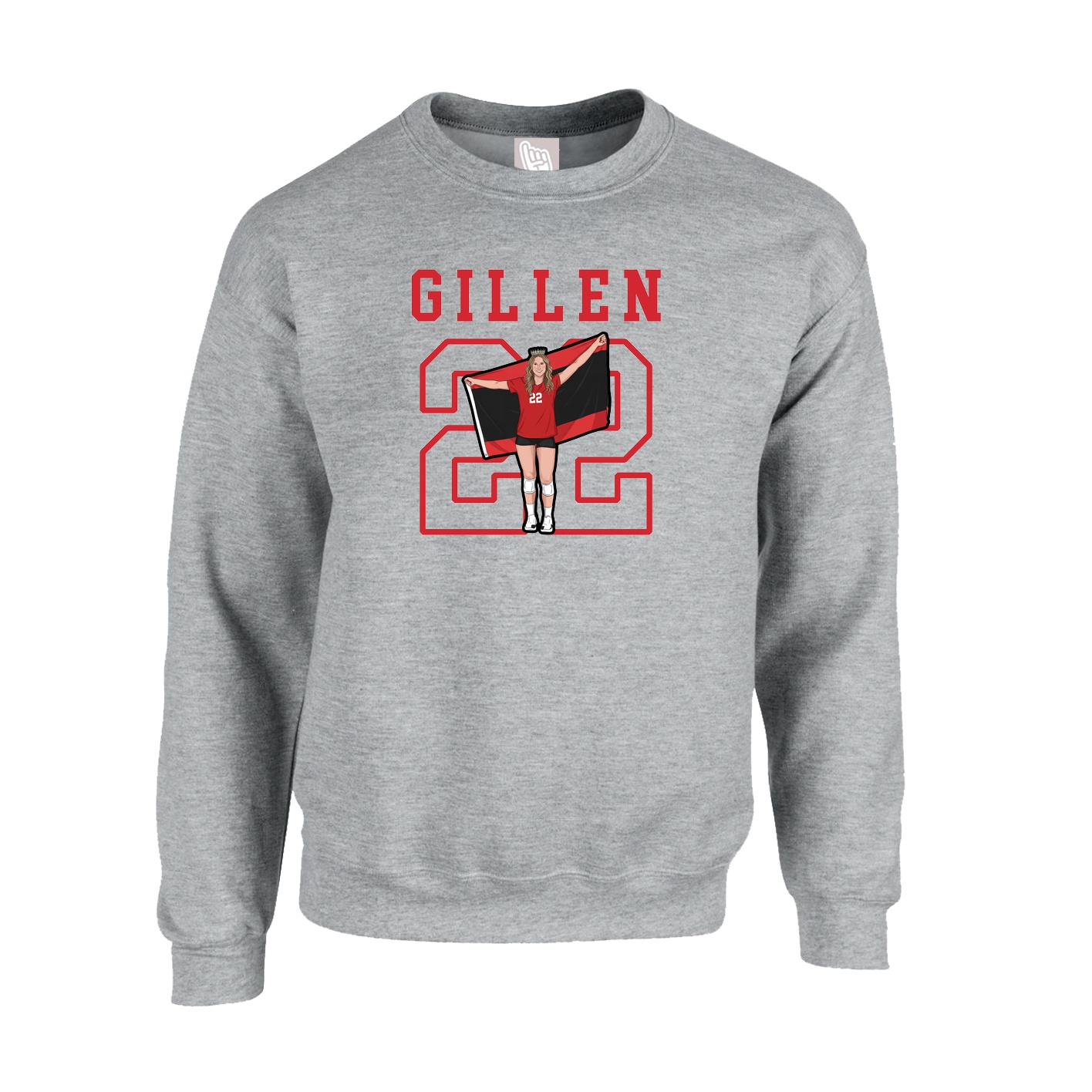Fleece Crew — Shirsey in Grey