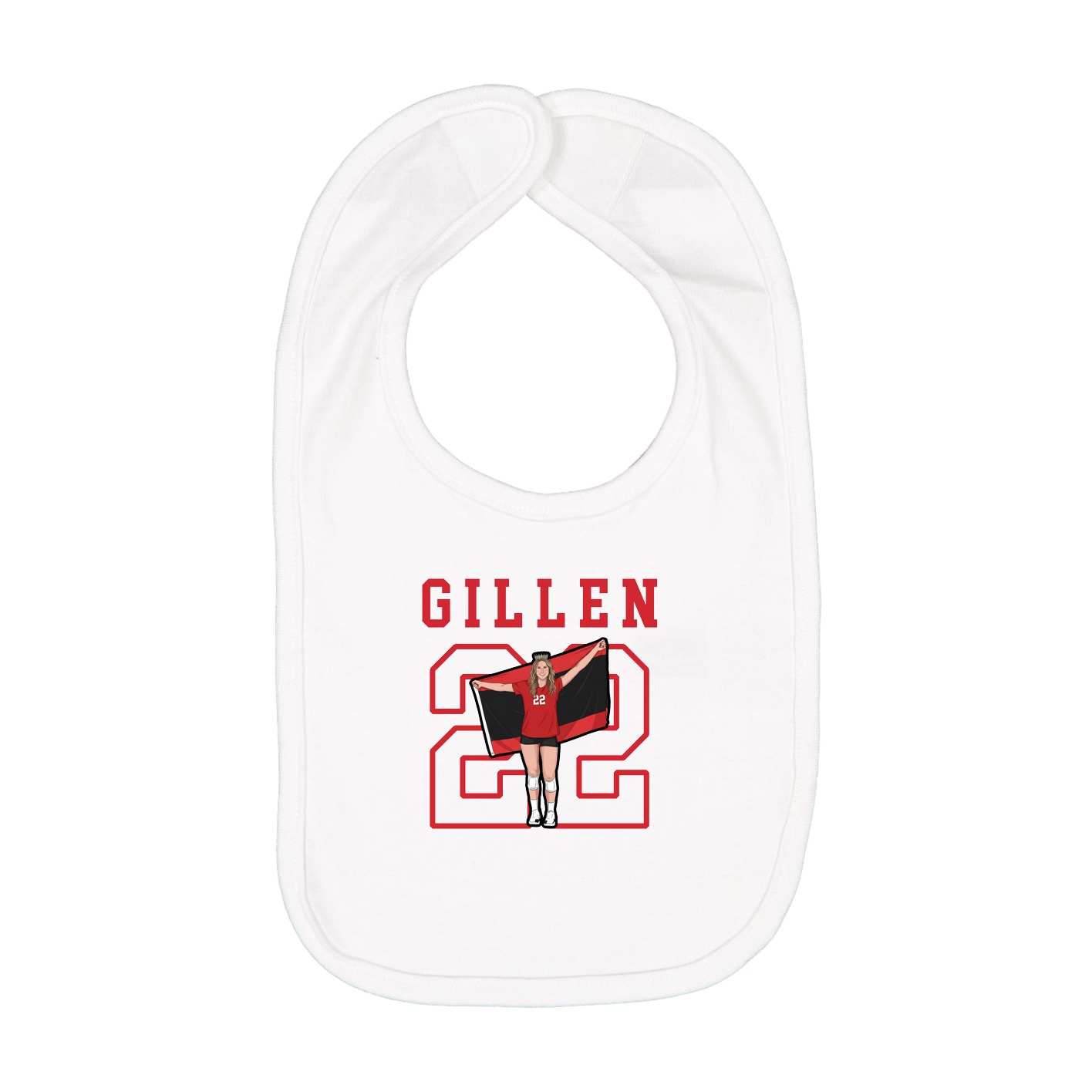 Infant Bib — Shirsey in White