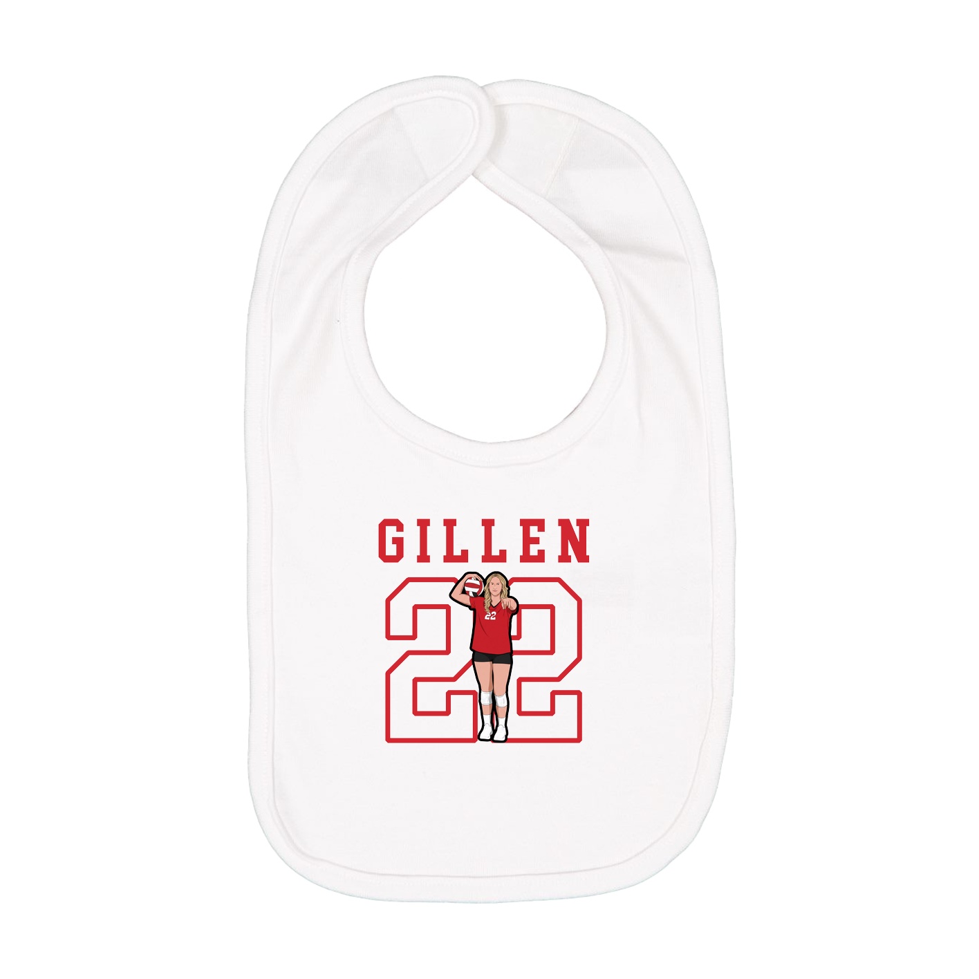 Infant Bib — Shirsey in White