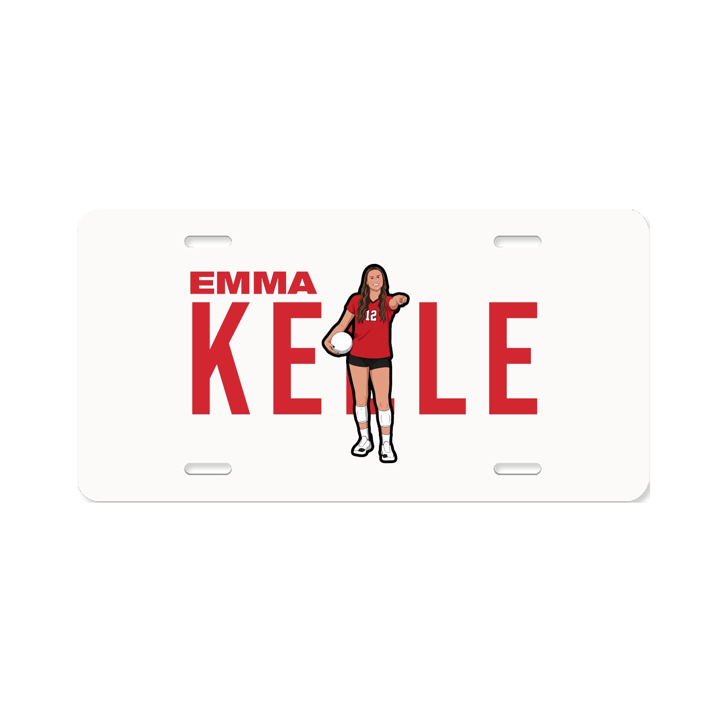 License Plate — Player Name in Classic