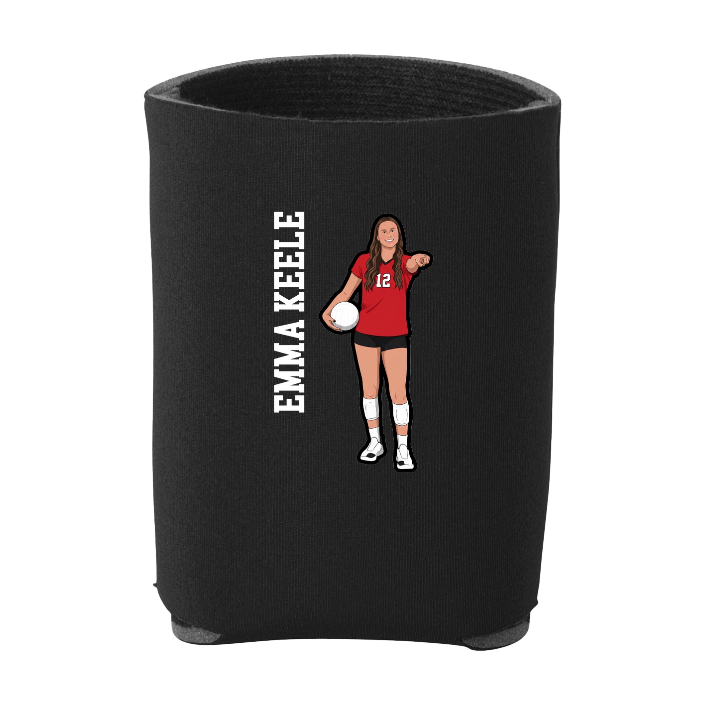 Can Holder — Name Vertical in Black