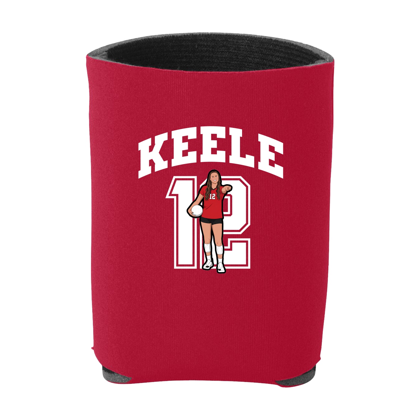 Can Holder — Number in Red