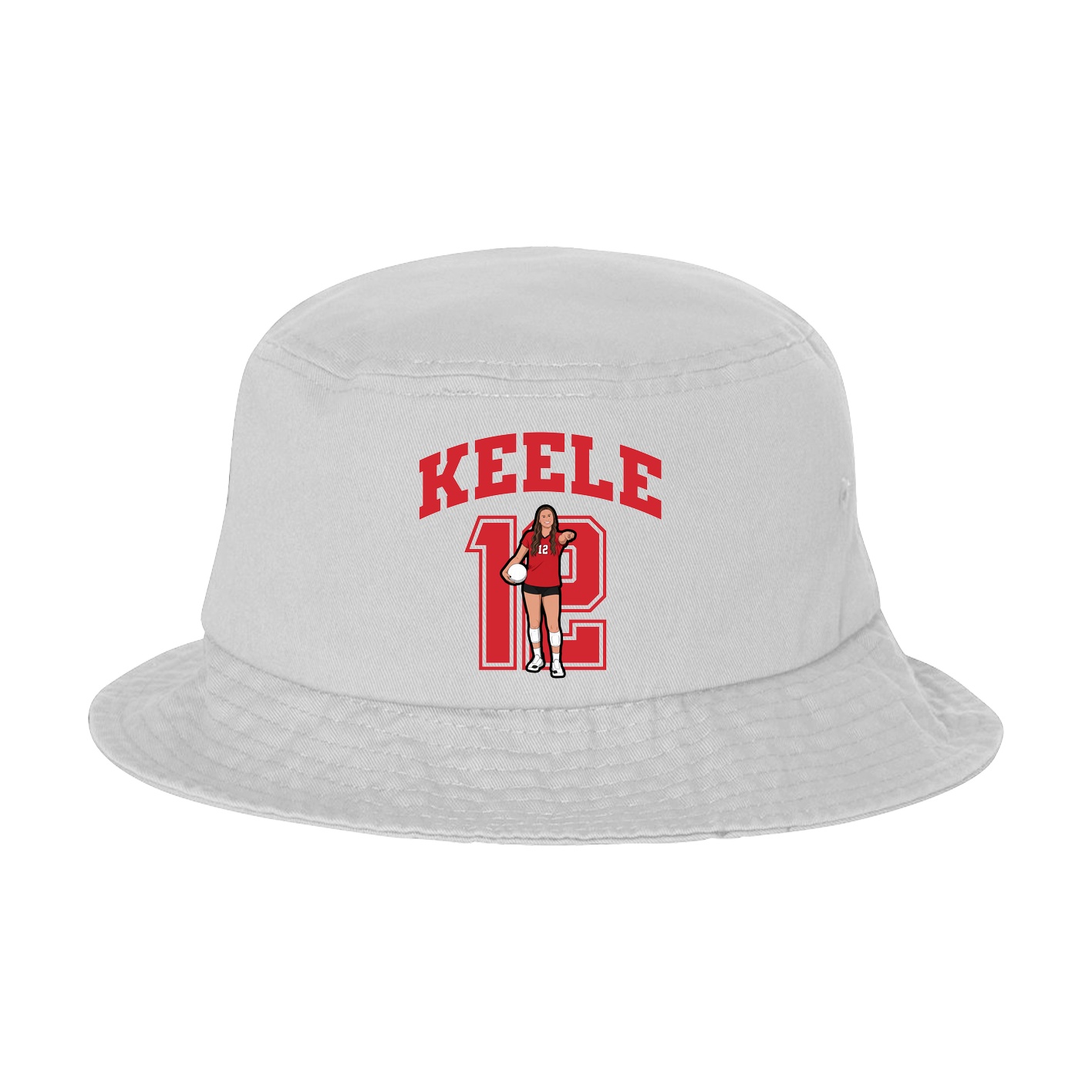 Bucket Cap — Number in White