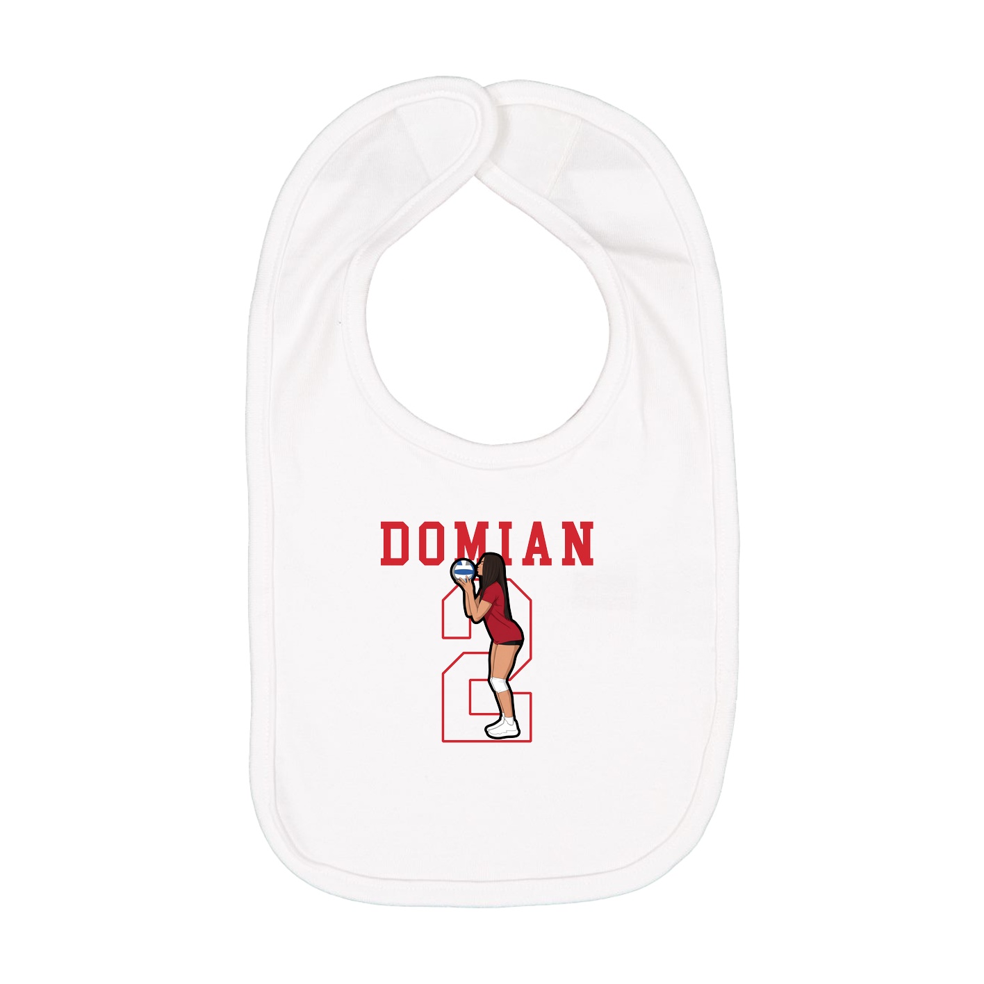 Infant Bib — Shirsey in White