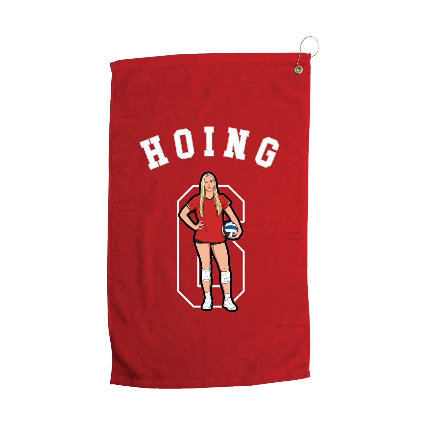 Golf Towel — Classic in Red