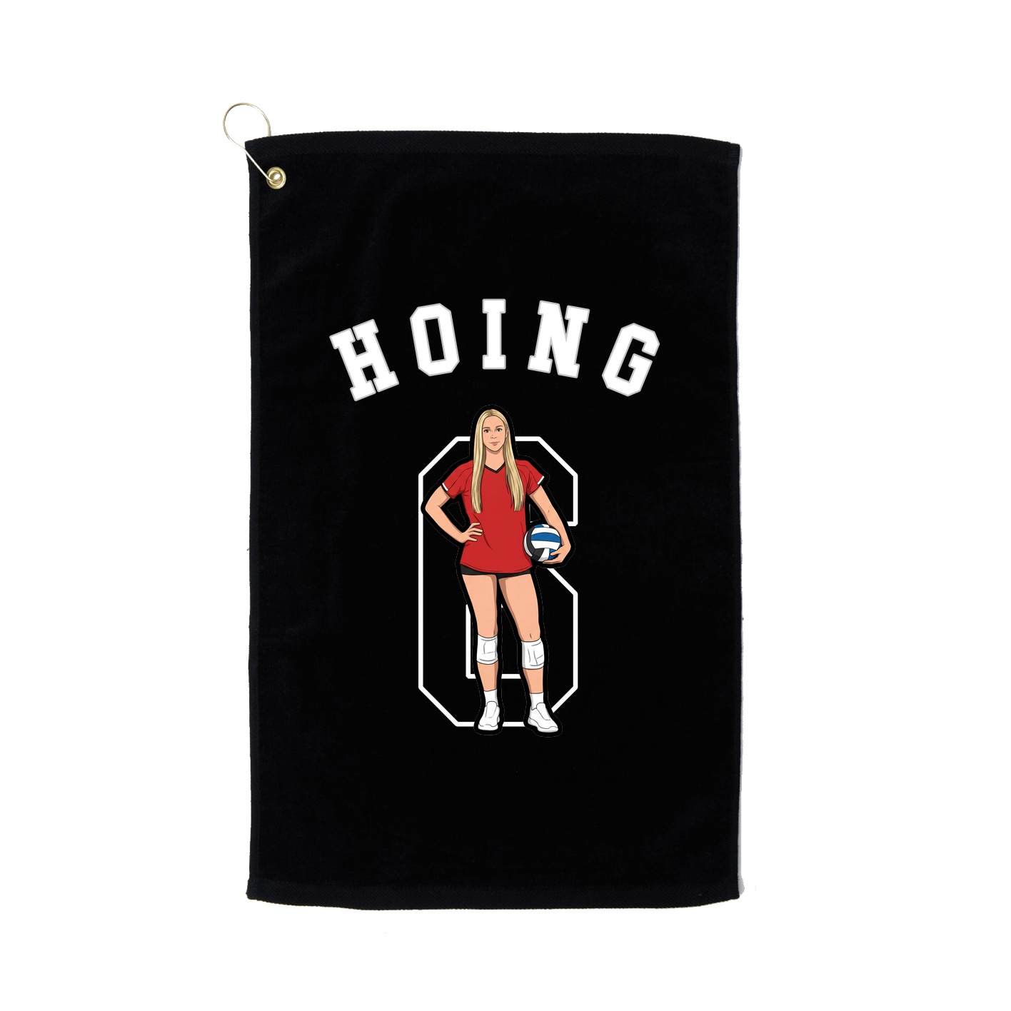 Golf Towel — Classic in Black