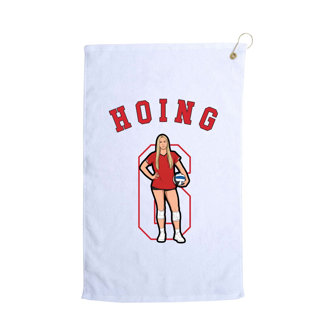 Golf Towel — Classic in White