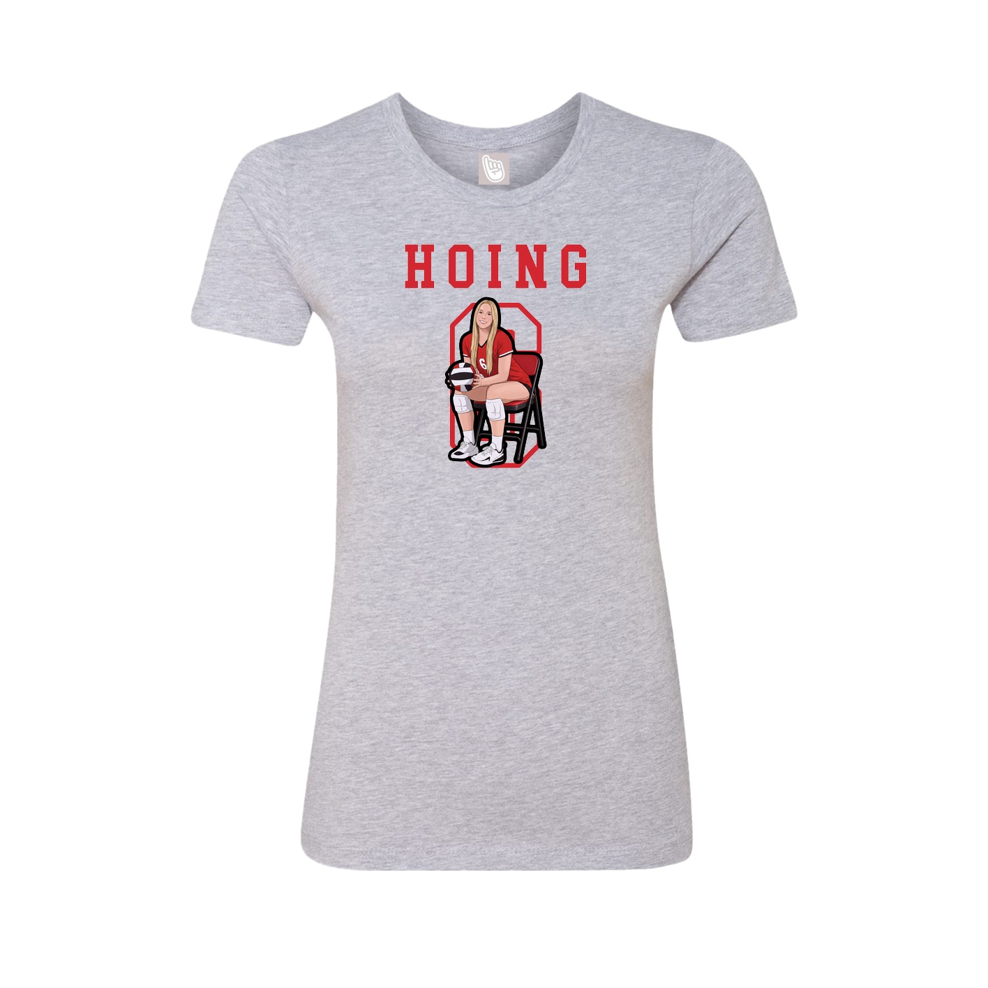 Fitted Women's Tee — Shirsey in Grey