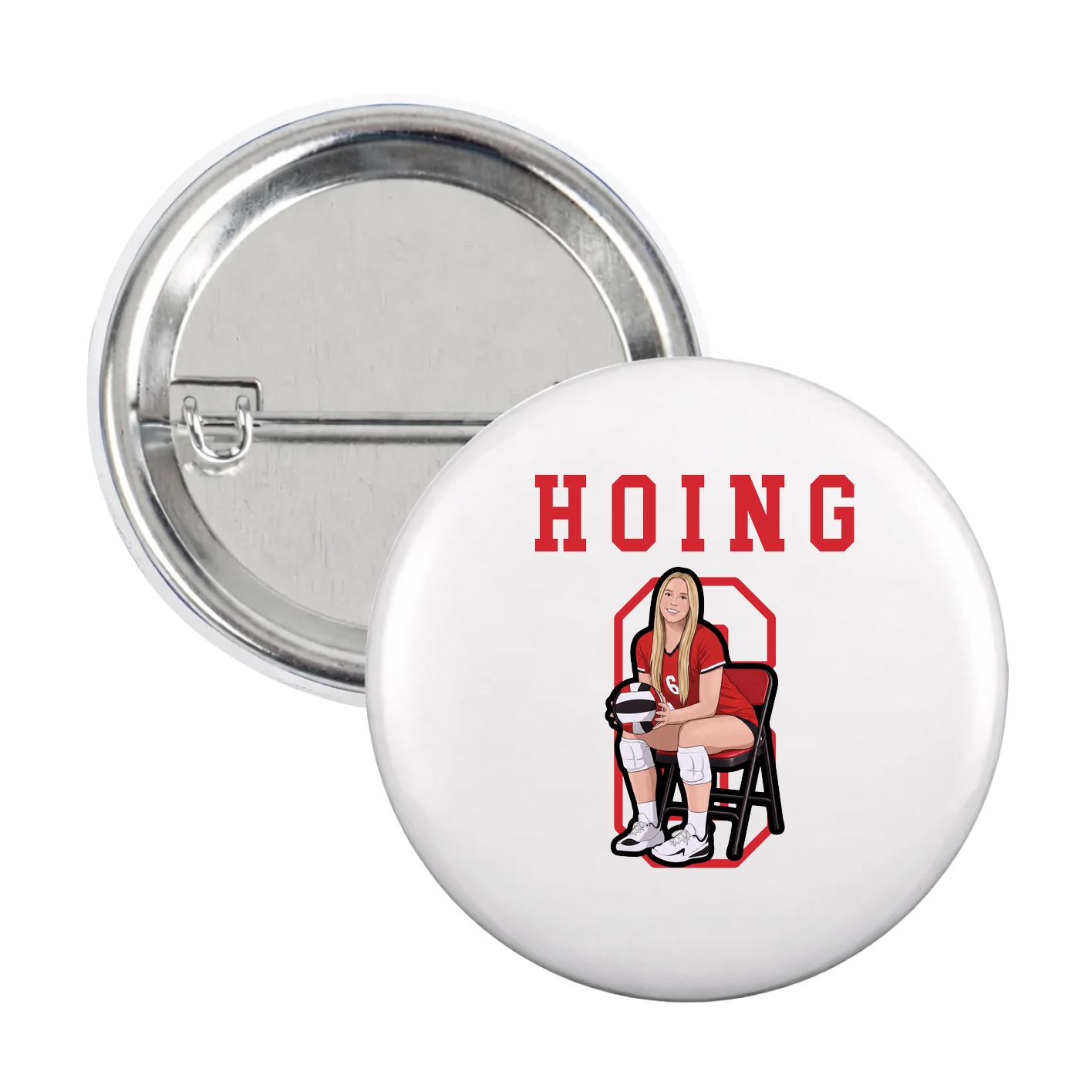 Game Day Button — Shirsey in White