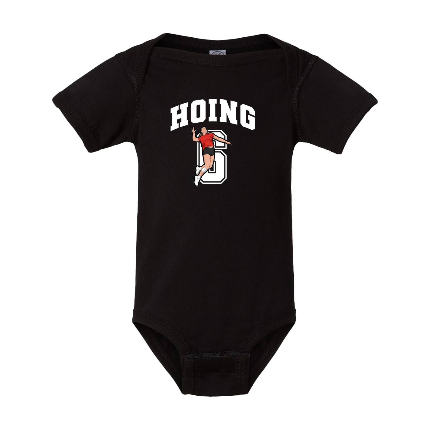 Baby Onesie — Number in Black