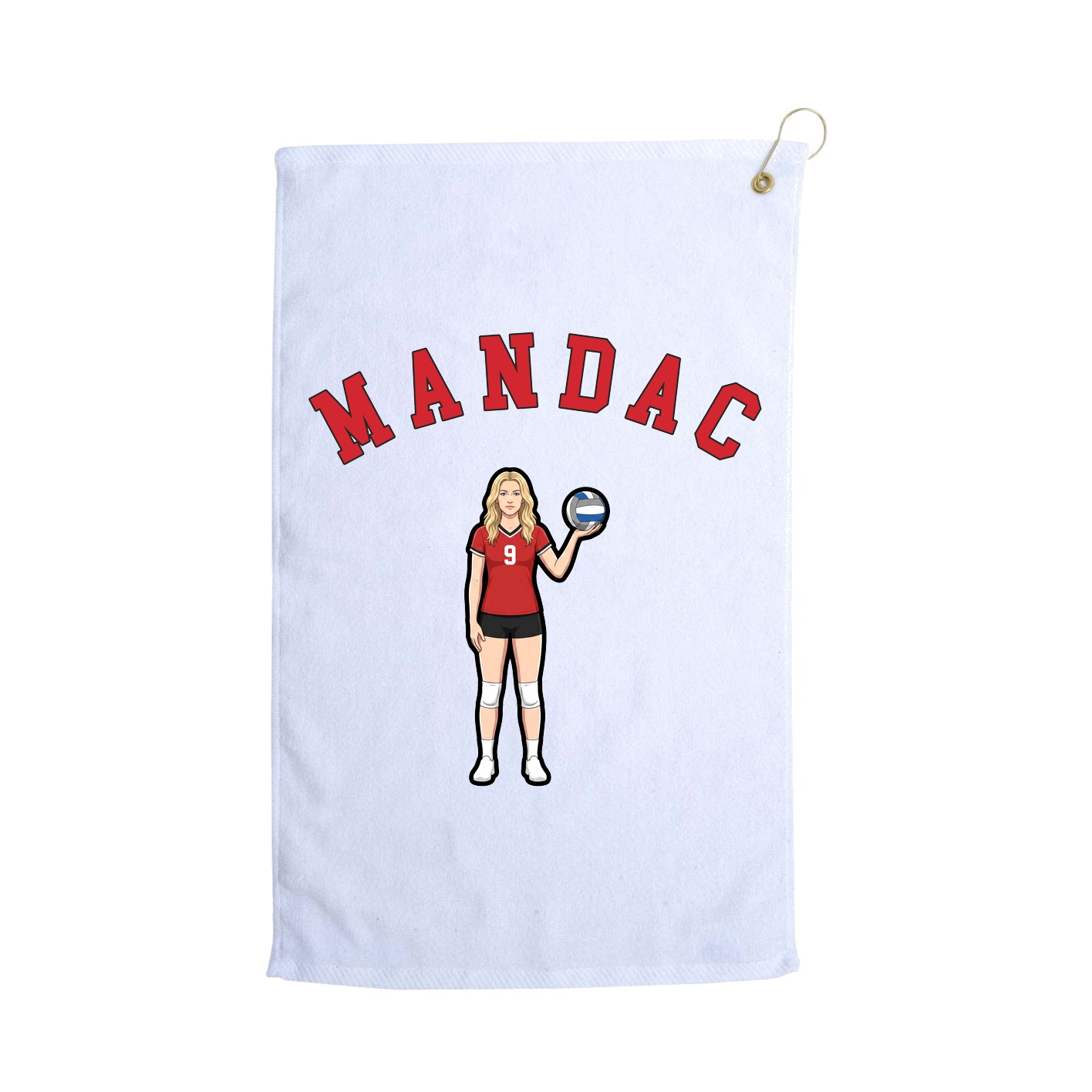 Golf Towel — Shirsey Arch in White