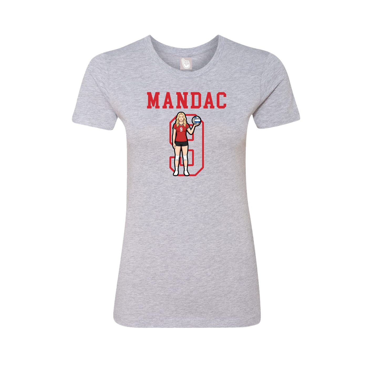 Fitted Women's Tee — Shirsey in Grey