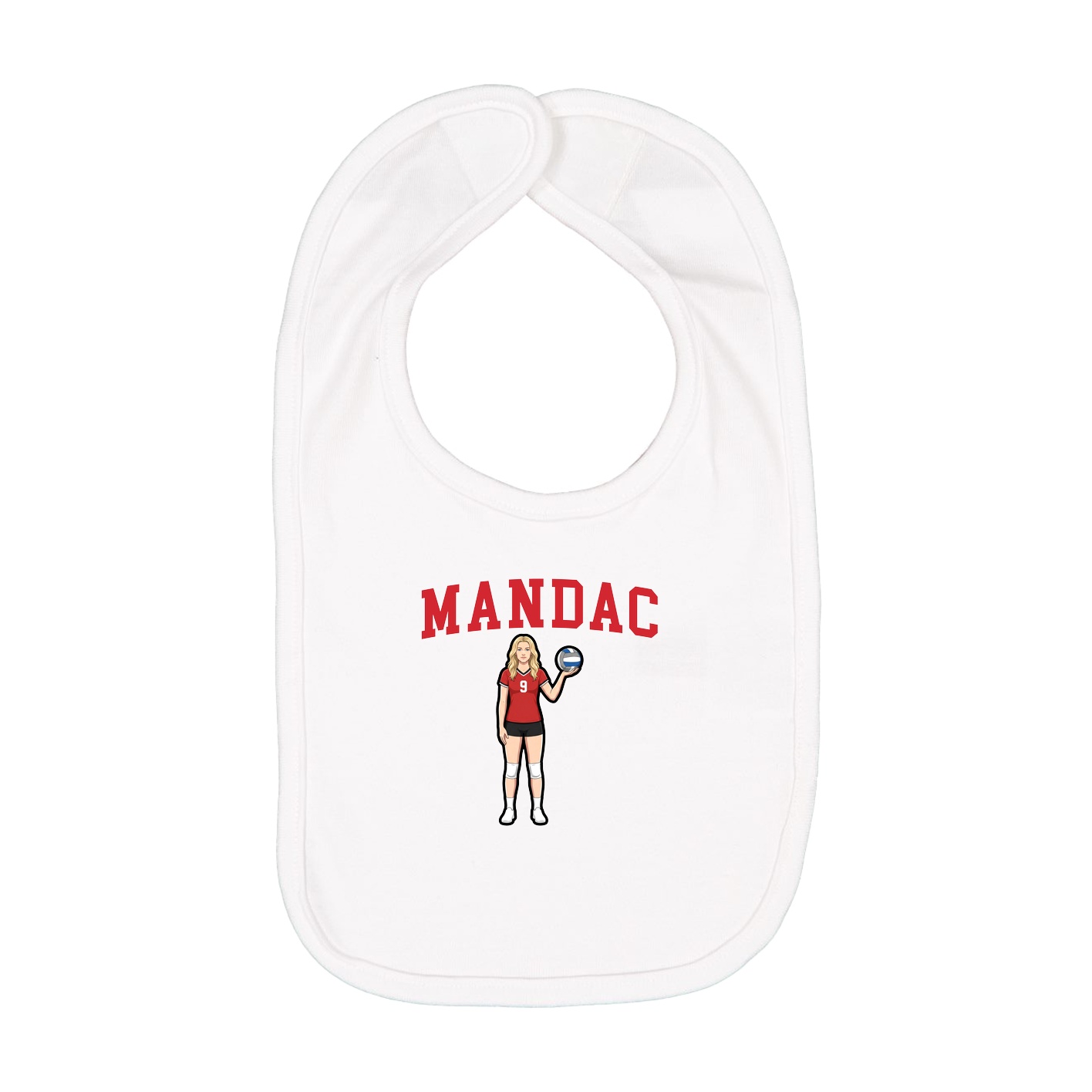 Infant Bib — Shirsey in White