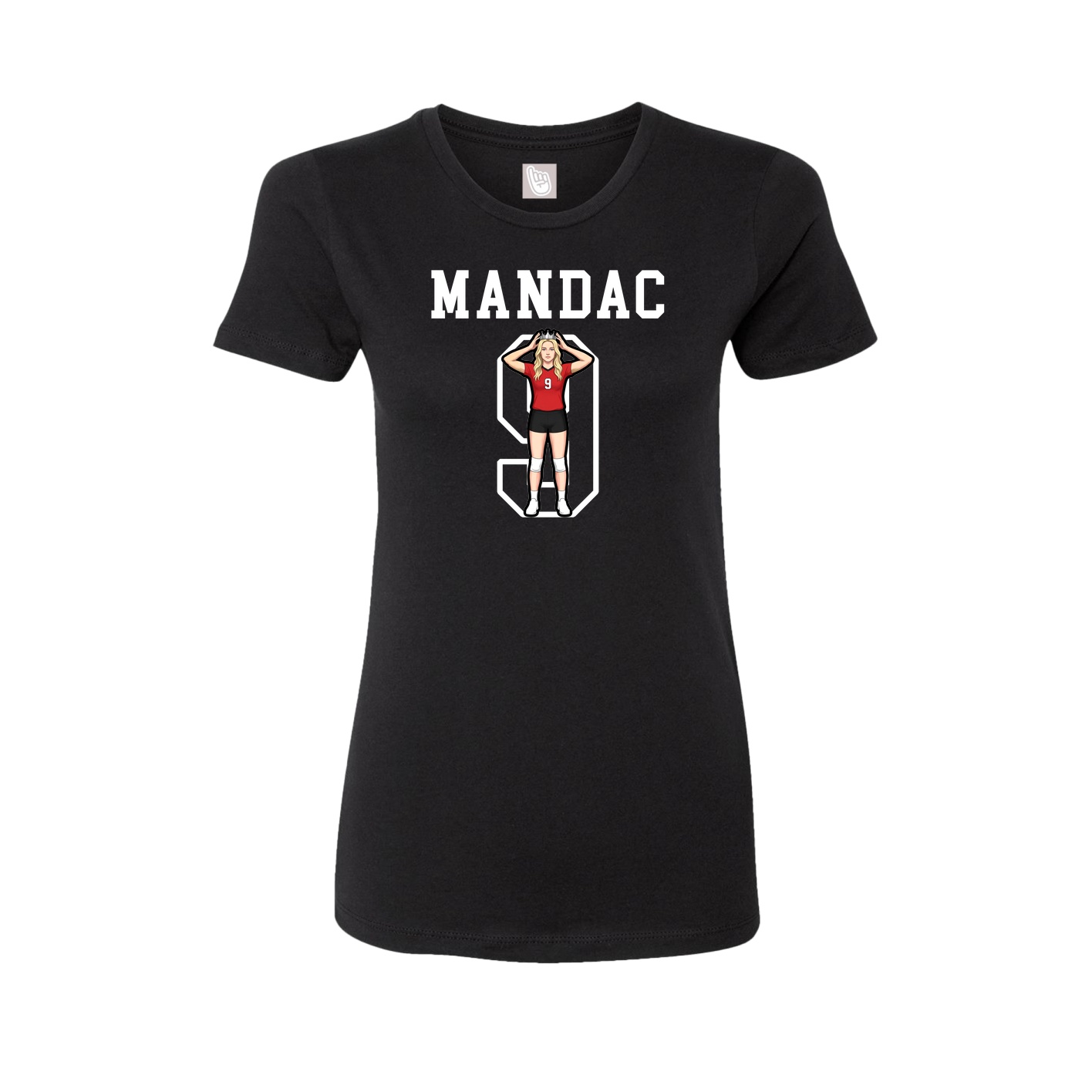 Fitted Women's Tee — Shirsey in Black