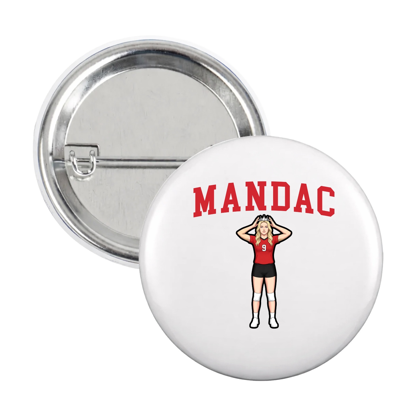 Game Day Button — Shirsey in White