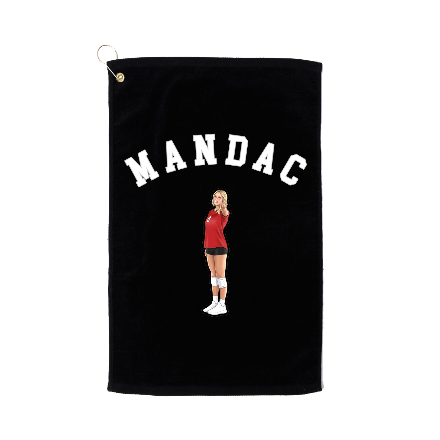 Golf Towel — Shirsey Arch in Black
