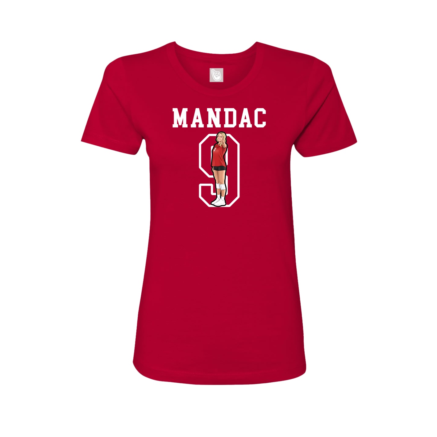 Fitted Women's Tee — Shirsey in Red