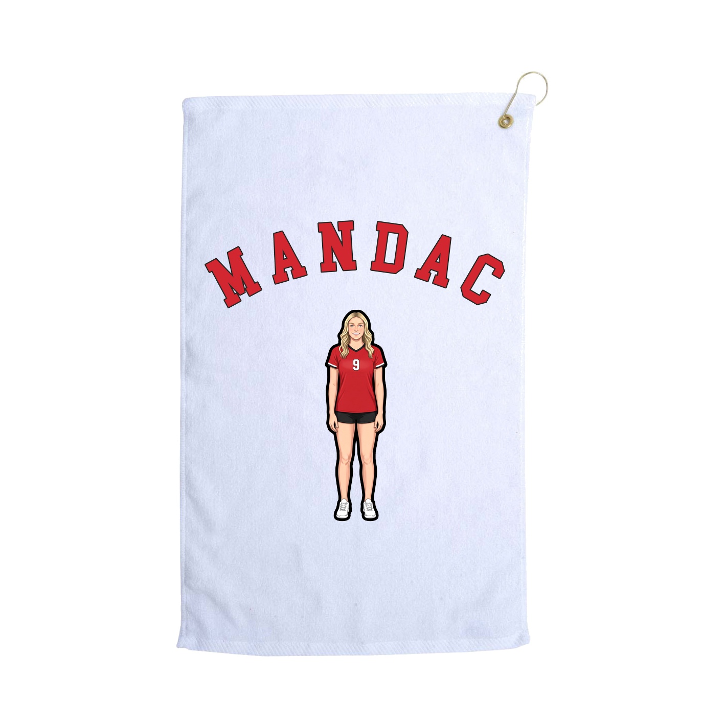 Golf Towel — Shirsey Arch in White