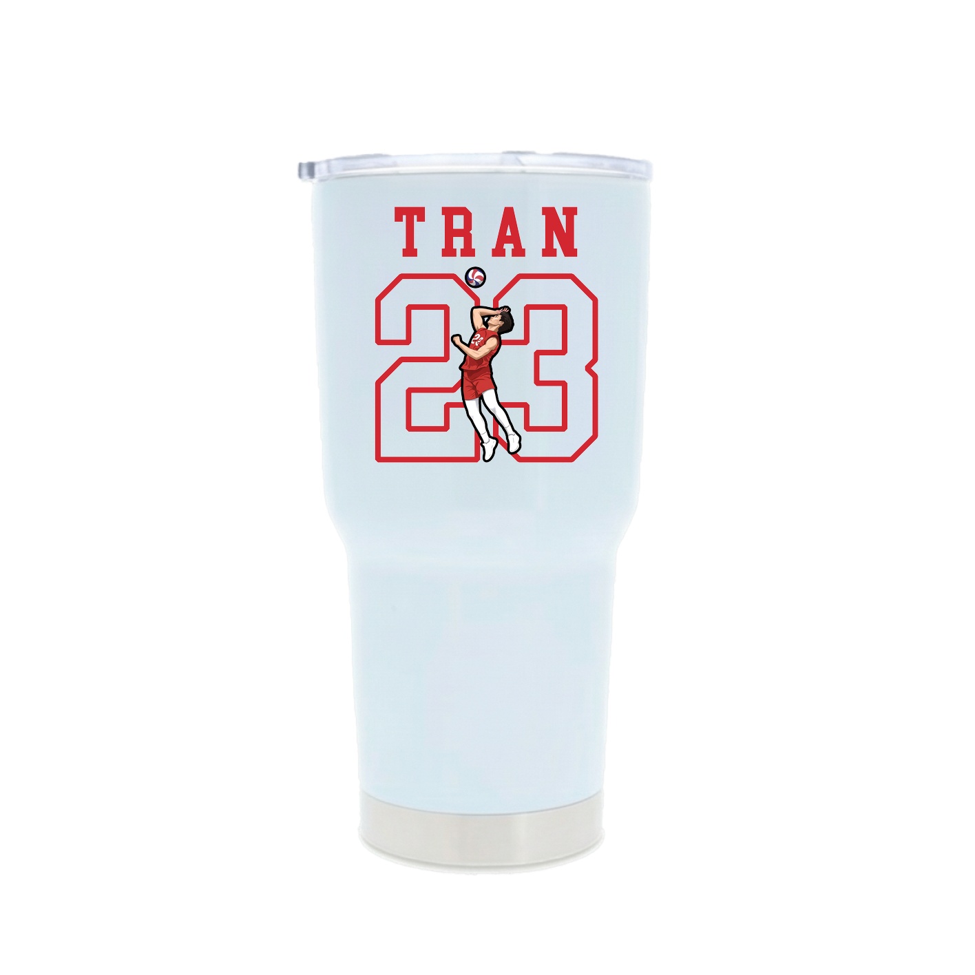 30oz Stainless Steel Tumbler — Shirsey in White