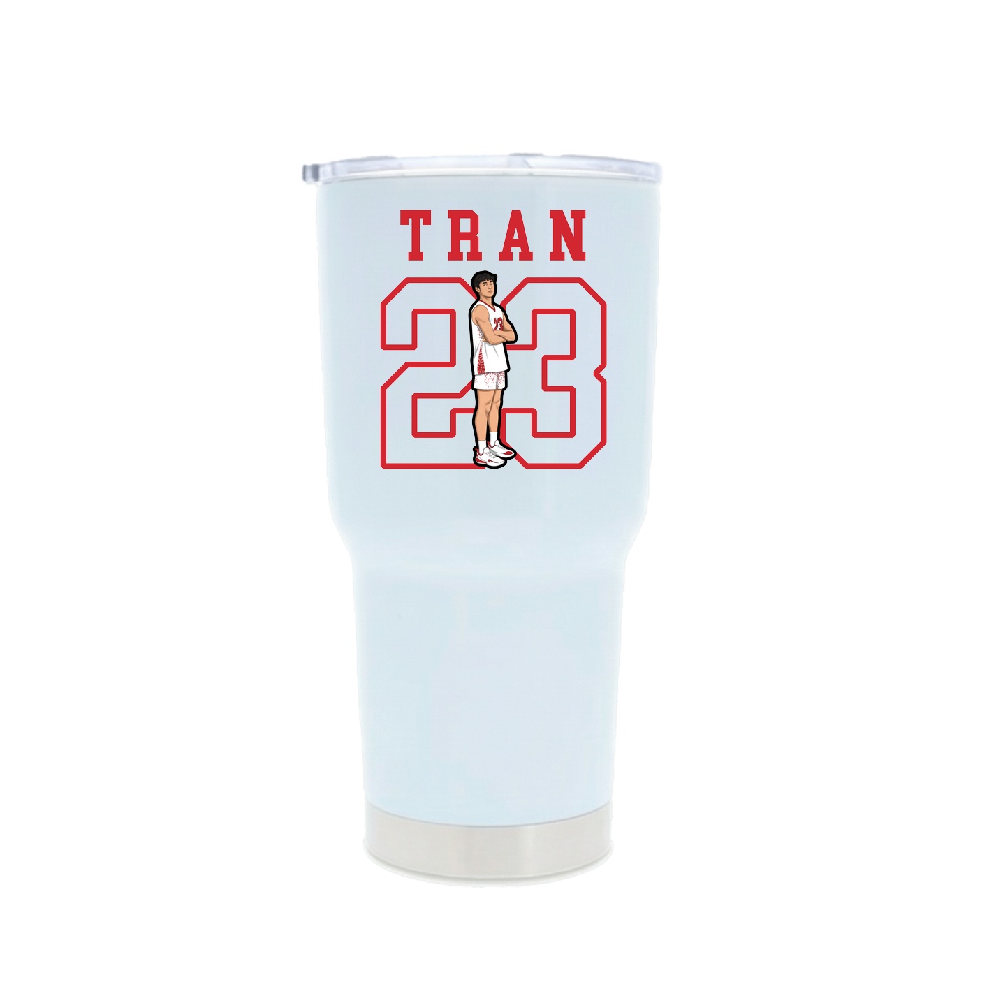 30oz Stainless Steel Tumbler — Shirsey in White