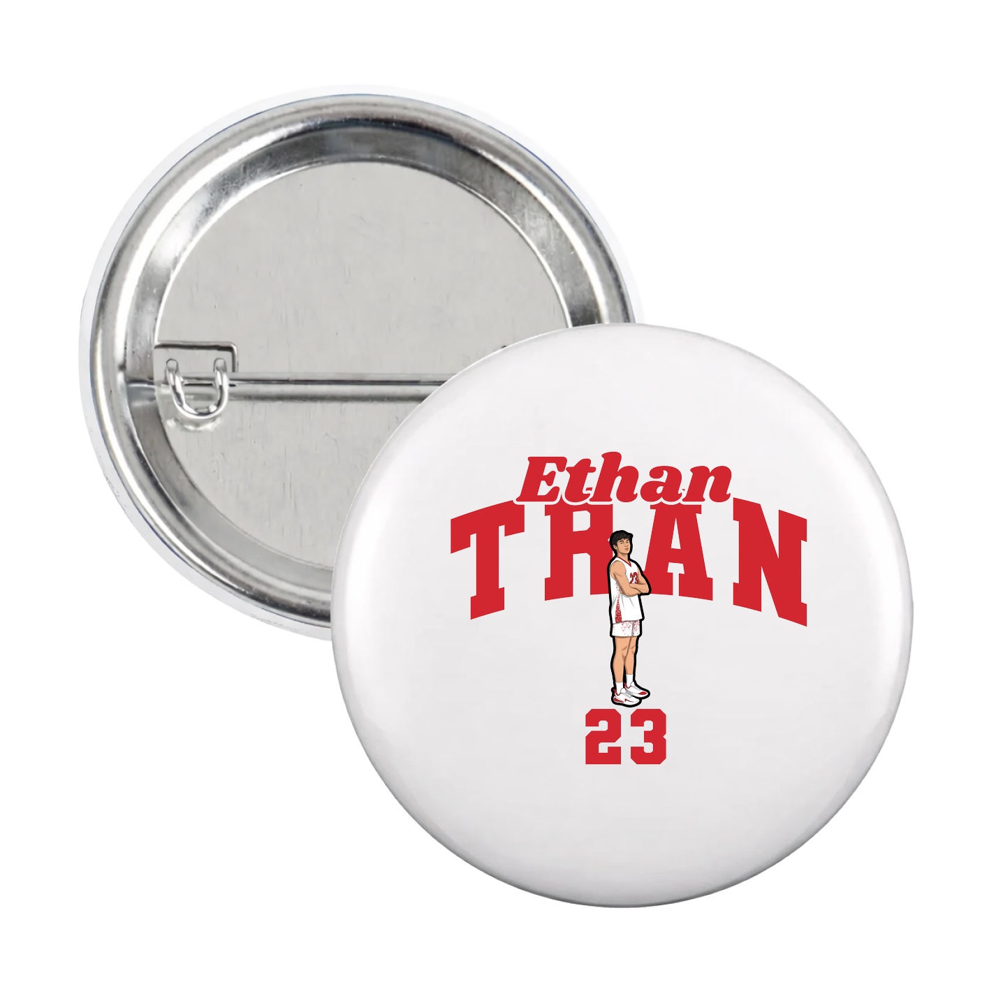 Game Day Button — Signature Arch in White