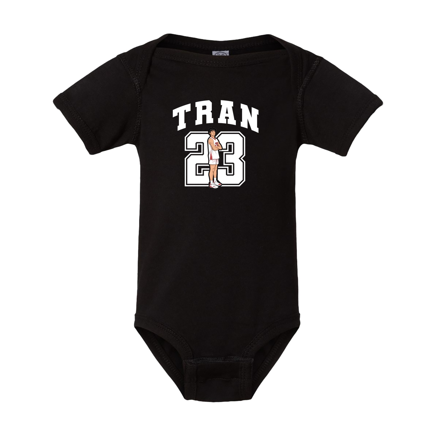 Baby Onesie — Number in Black