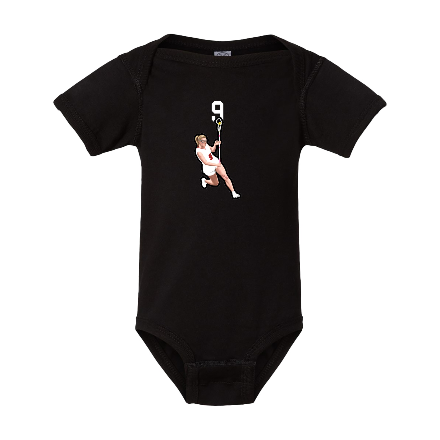 Baby Onesie — Number Top in Black